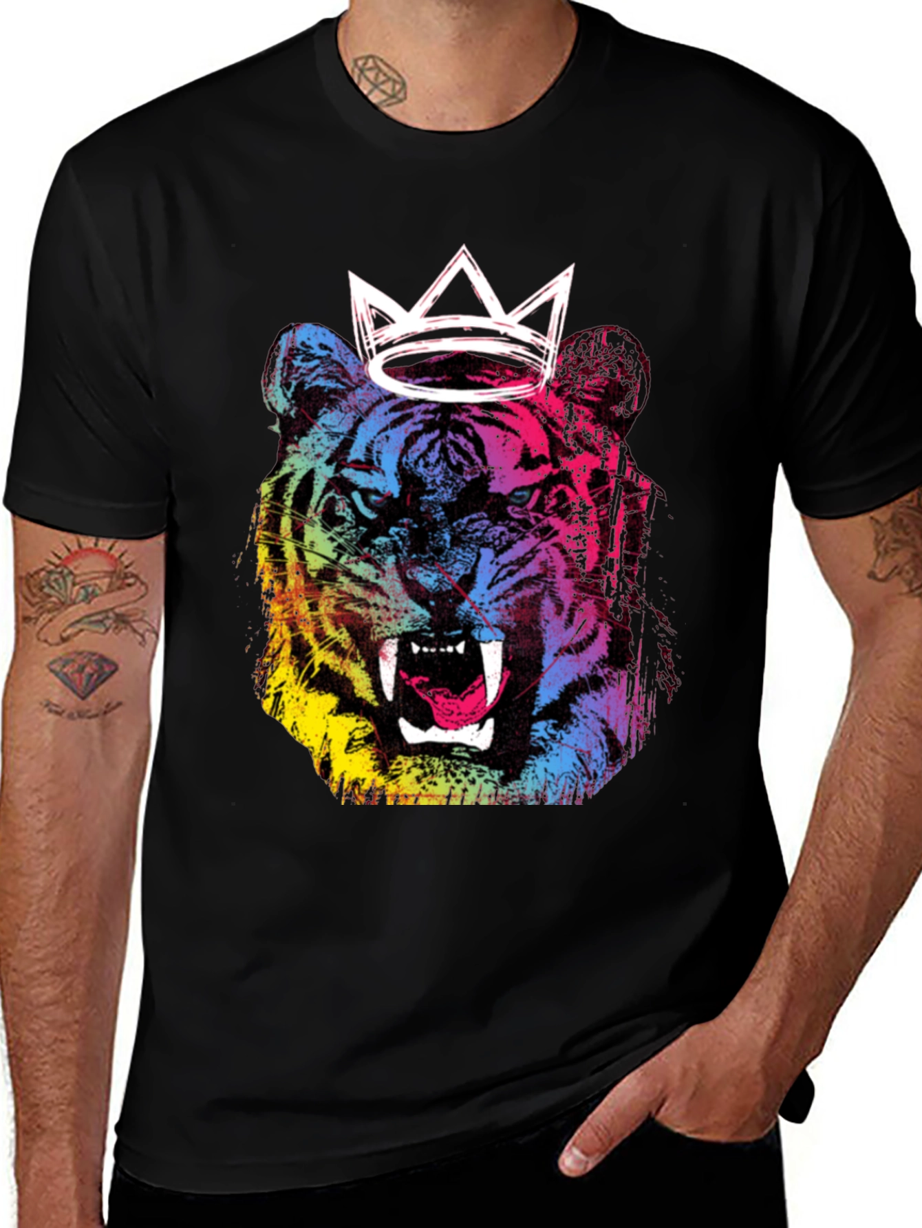 Variant 24 of Tiger King Graphic Tee - Bold Animal Print Shirt