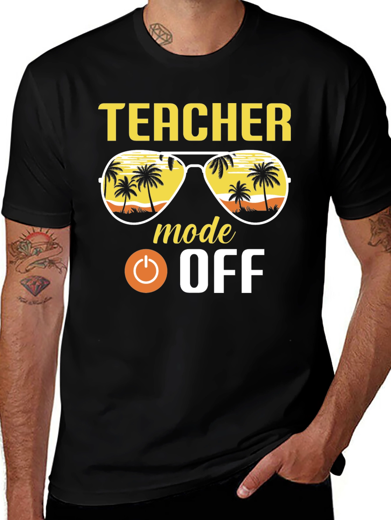Variant 5 of Teacher Mode OFF Graphic T-Shirt
