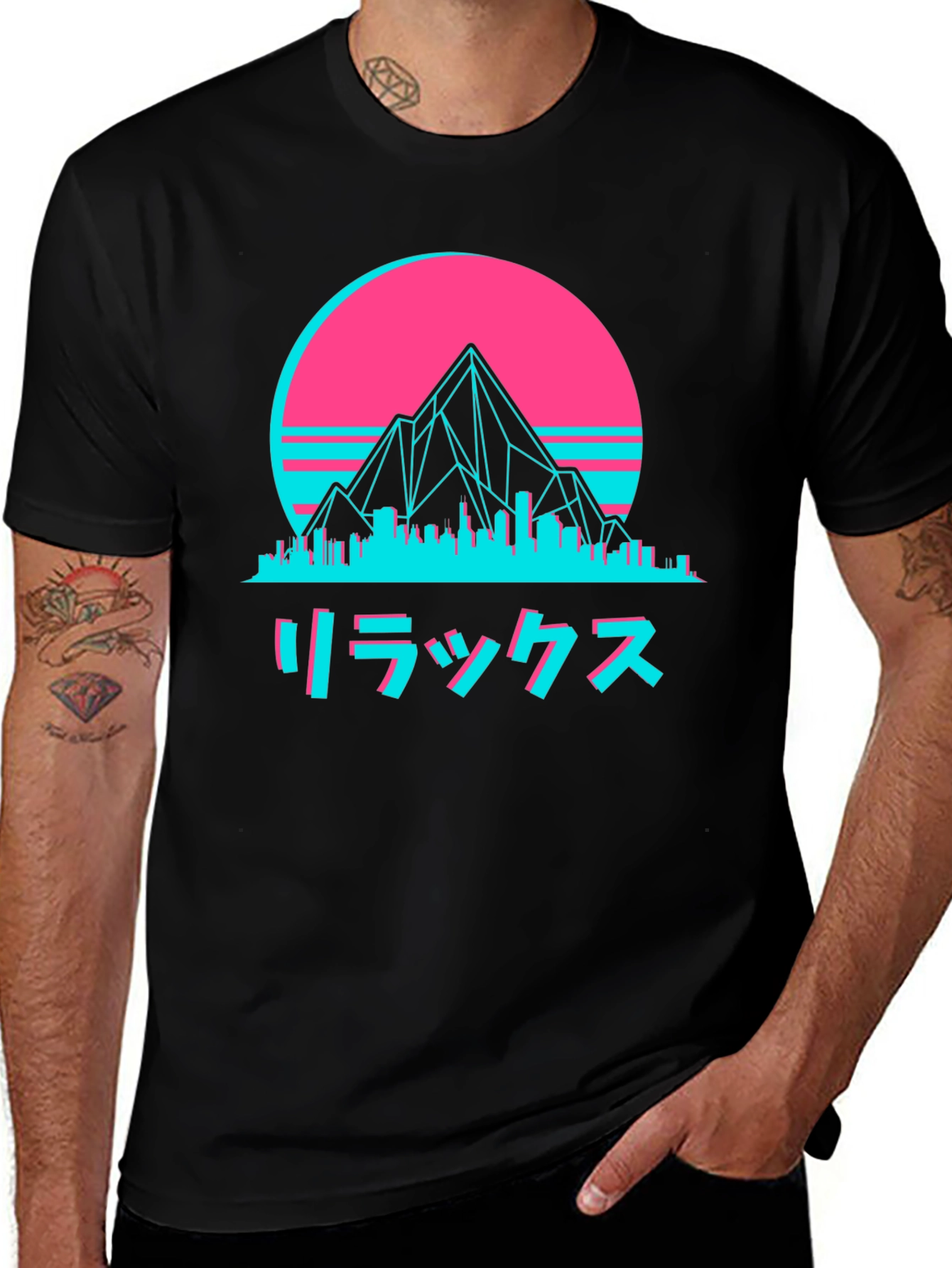 Variant 25 of Retro Mountain & Cityscape T-Shirt