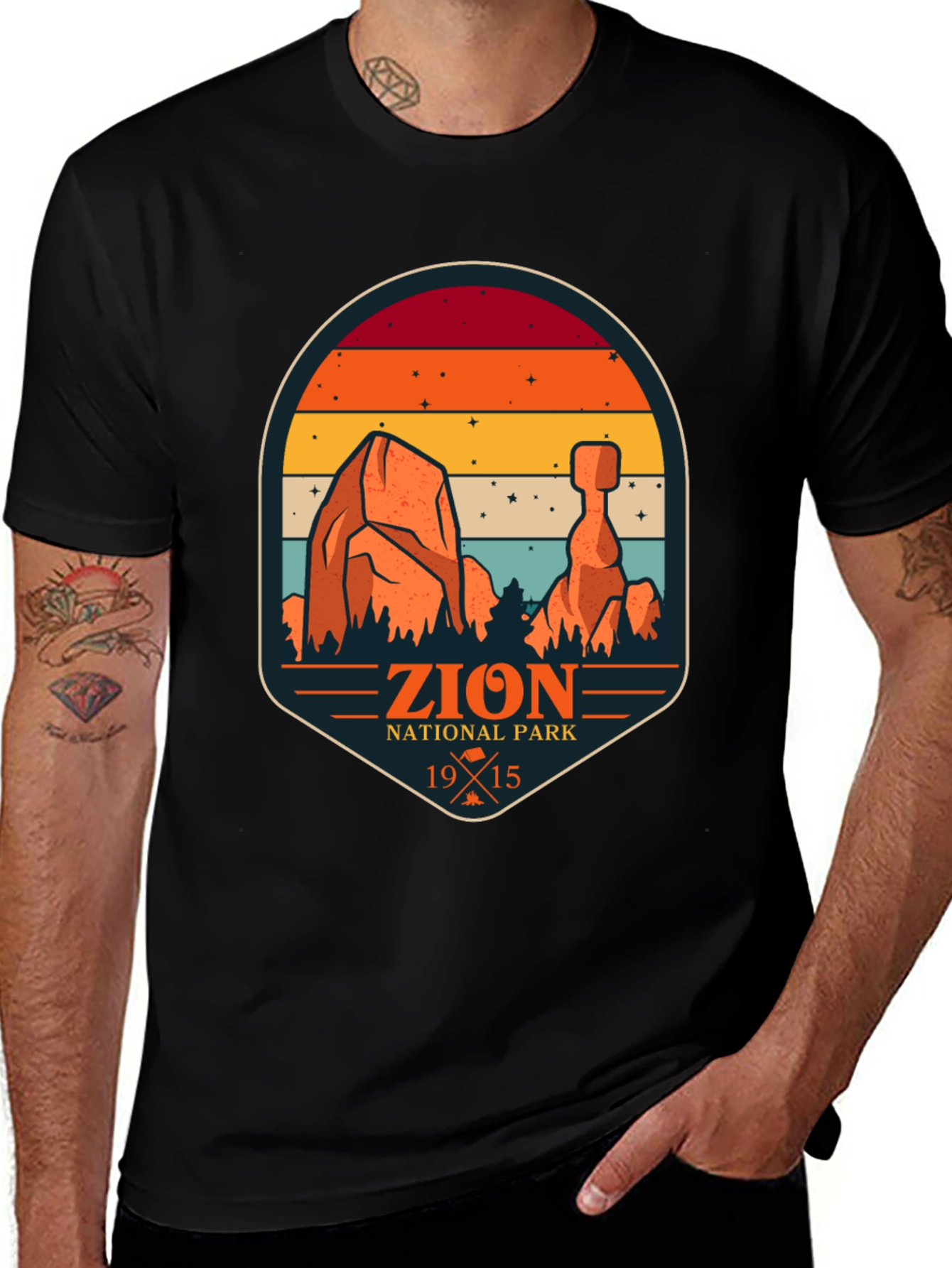 Variant 3 of Zion National Park Retro Graphic T-Shirt
