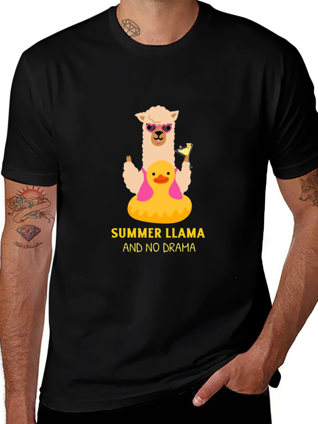 Variant 12 of Summer Llama & No Drama T-Shirt