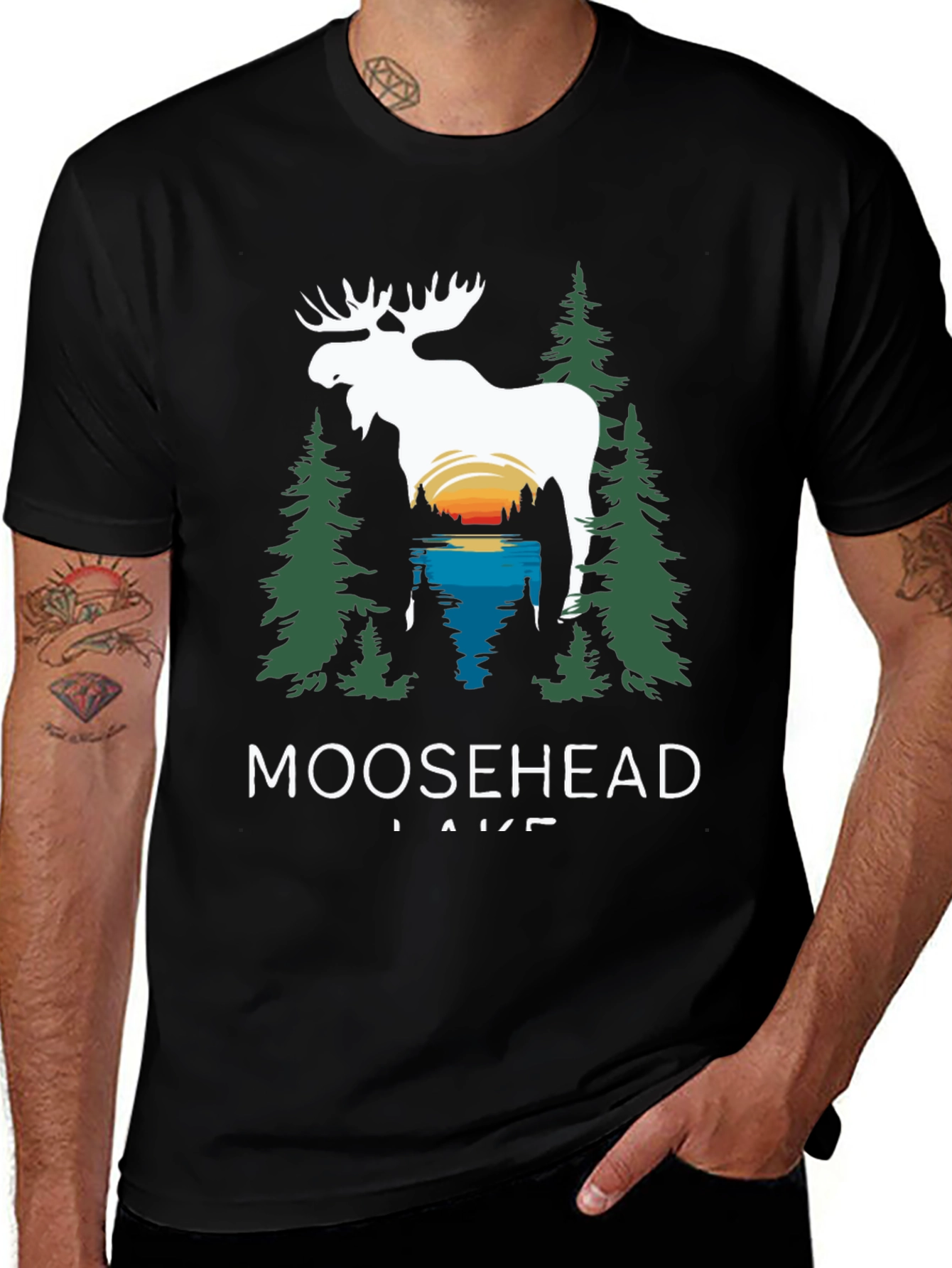 Variant 26 of Moosehead Lake Graphic Tee - Nature Lover's T-Shirt