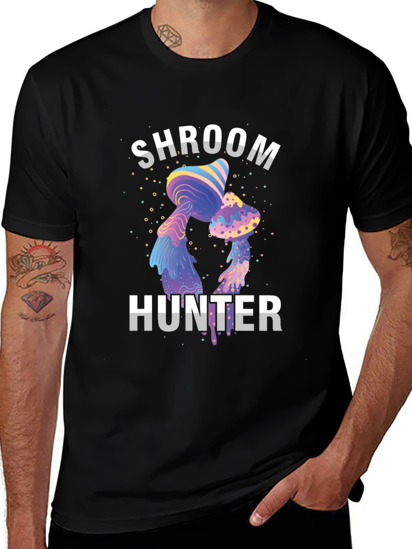 Variant 3 of Shroom Hunter Tee - Unique Graphic Print T-Shirt