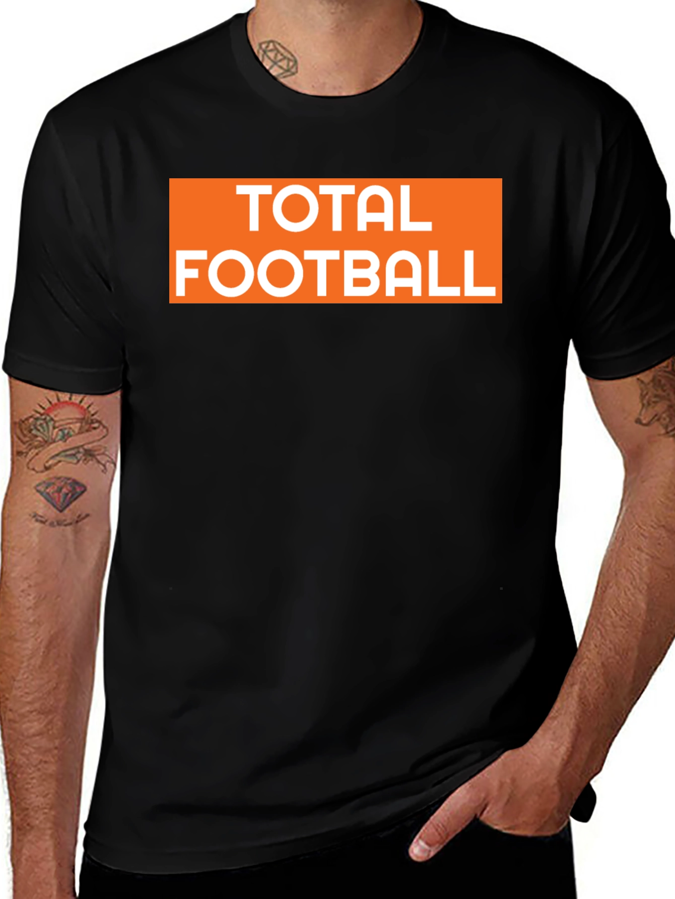 Variant 12 of Total Football Graphic Tee - Black T-Shirt