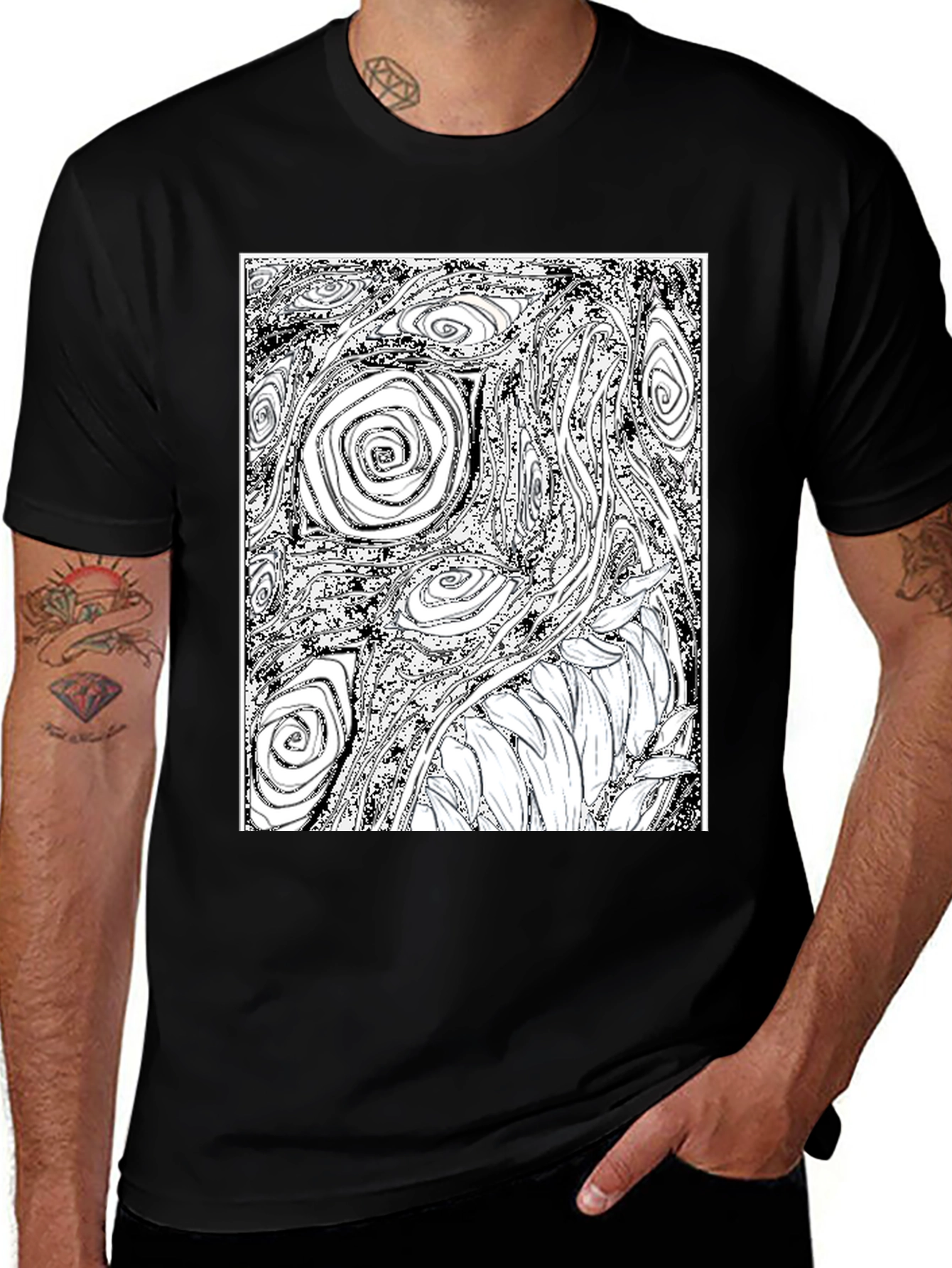 Variant 6 of Eye Spiral Black Graphic T-Shirt