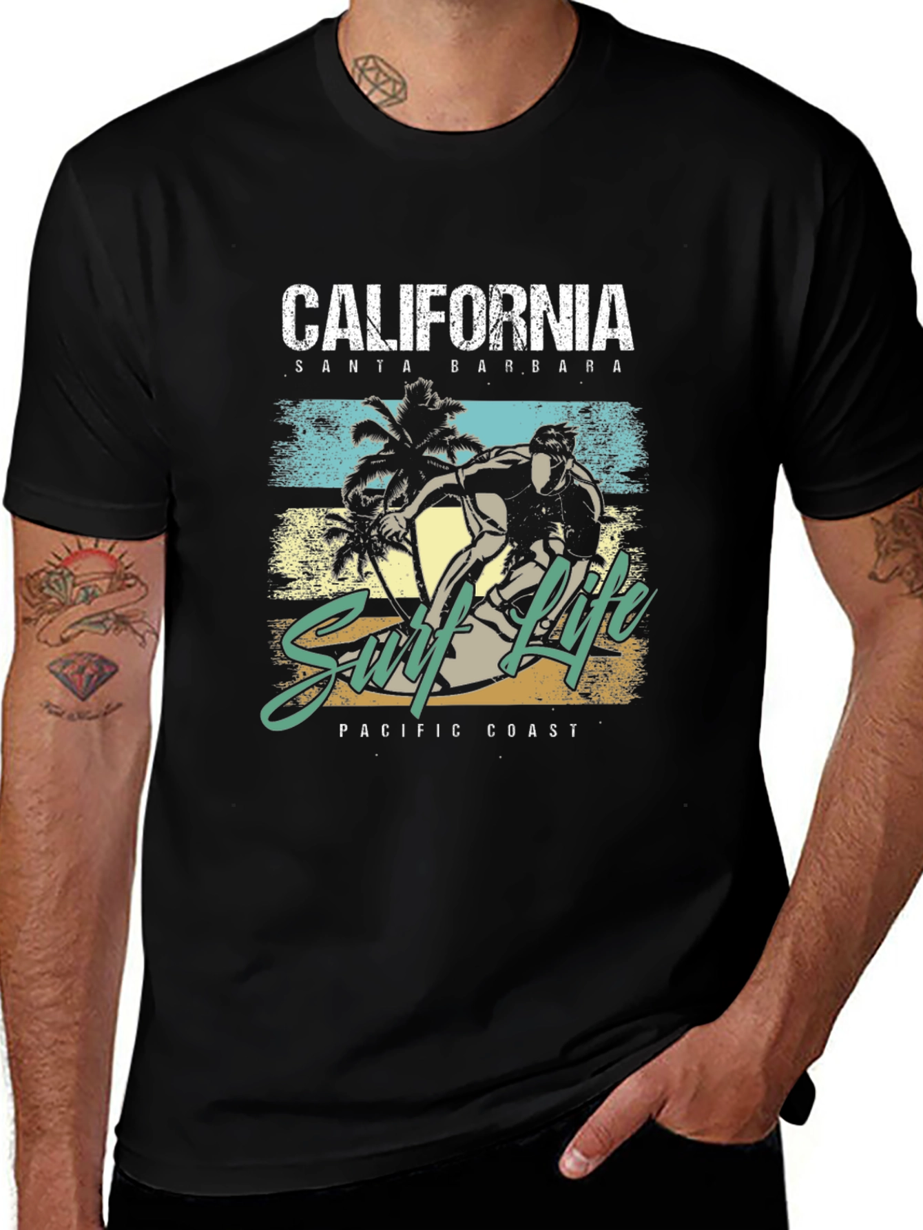 Variant 2 of California Surf Life Graphic T-Shirt