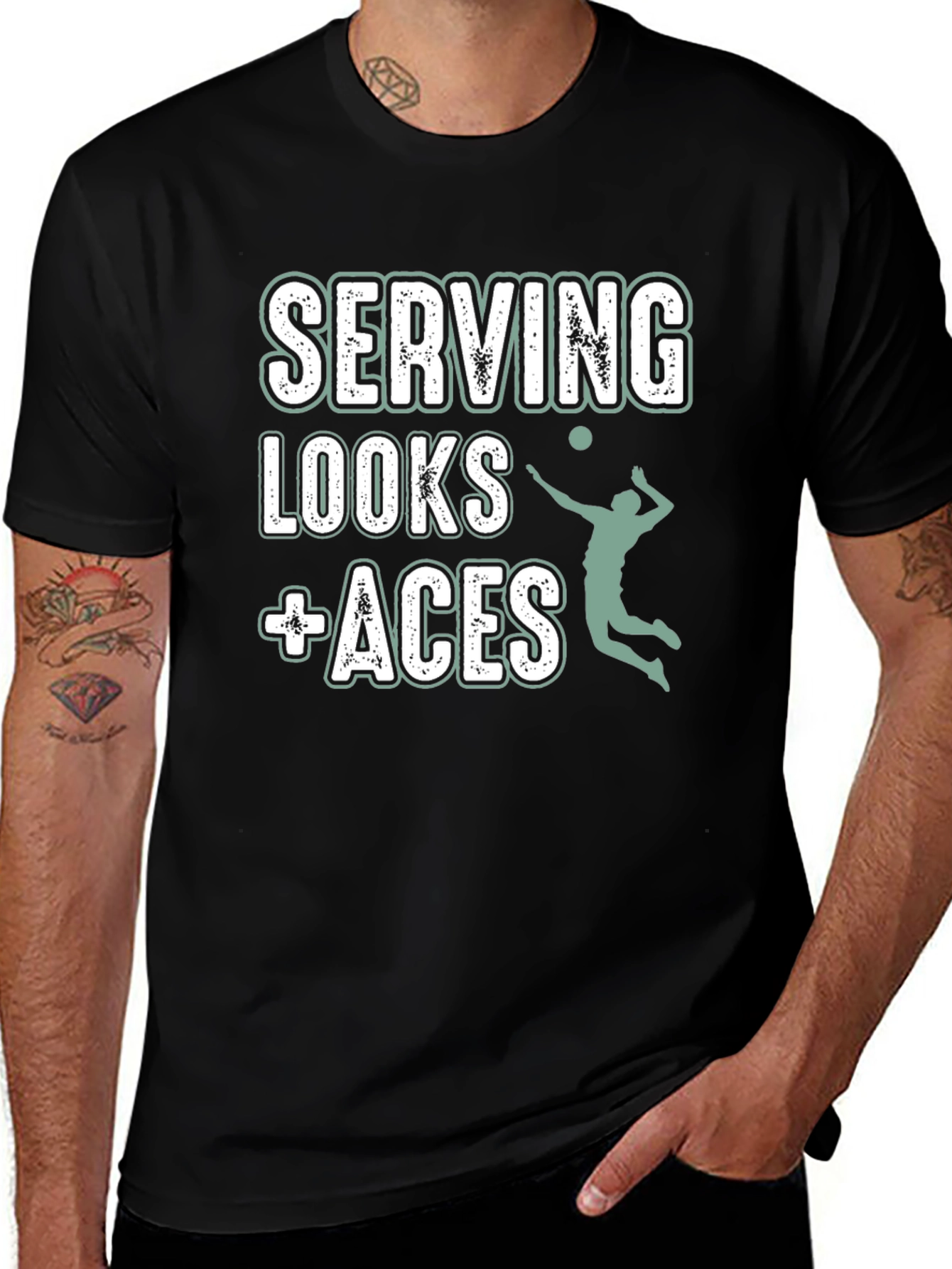 Variant 26 of Serving Looks + Aces Graphic T-Shirt