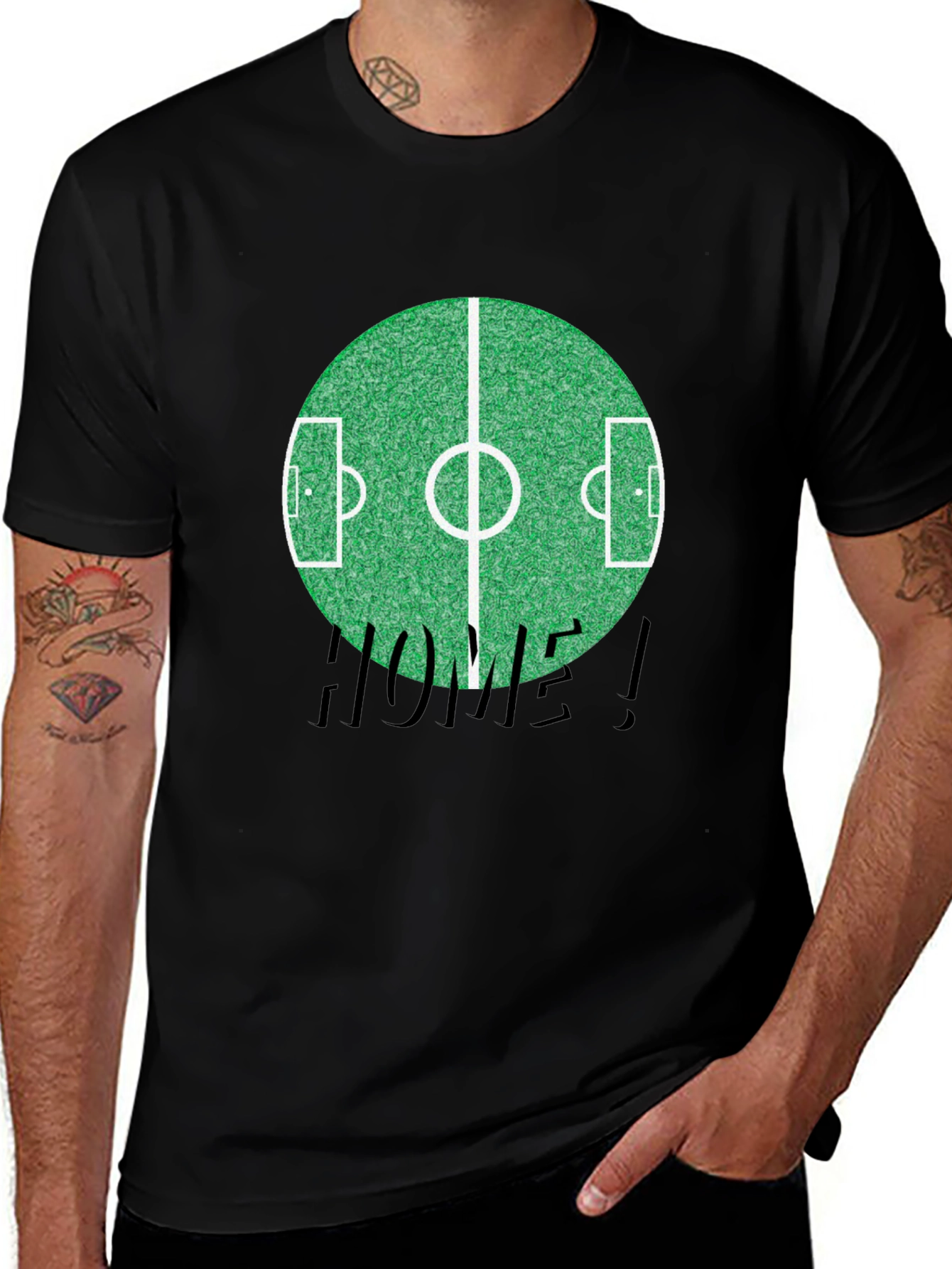 Variant 12 of Soccer Field T-Shirt - "Home!" Graphic Tee