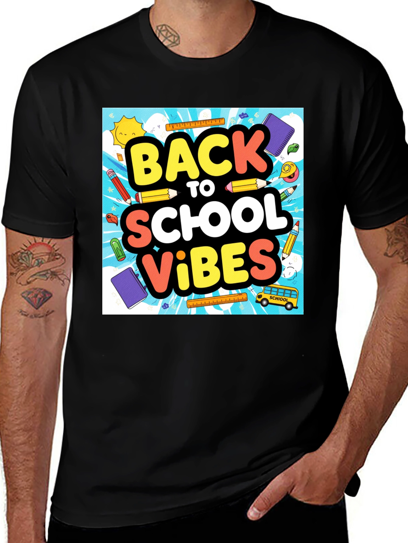 Variant 11 of Back to School Vibes Graphic Tee