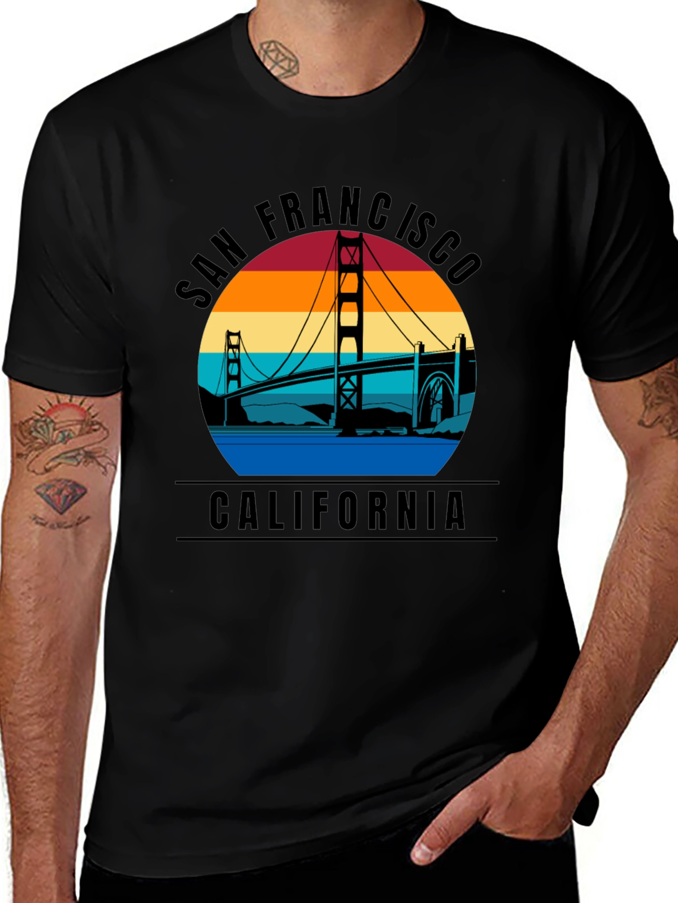 San Francisco Golden Gate Bridge Graphic T-Shirt