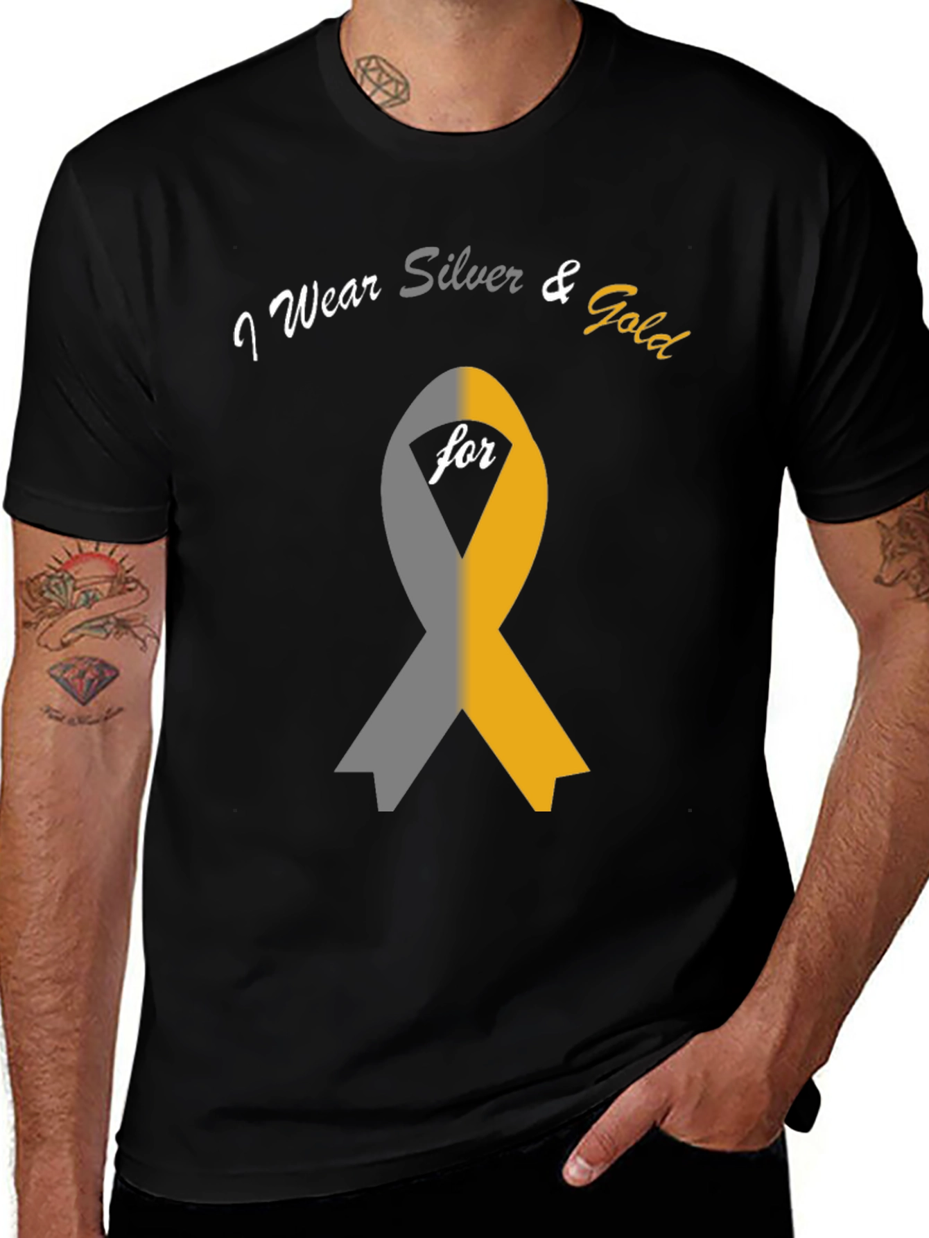 Variant 18 of I Wear Silver & Gold T-Shirt