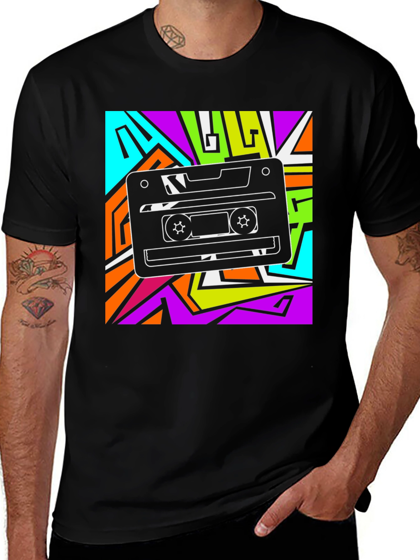 Variant 14 of Retro Cassette Tape T-Shirt