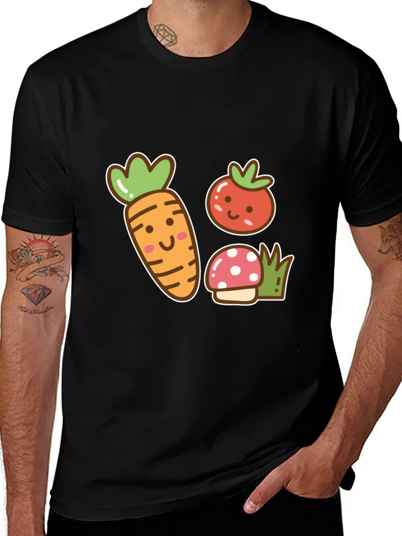 Variant 3 of Cute Cartoon Veggie T-Shirt