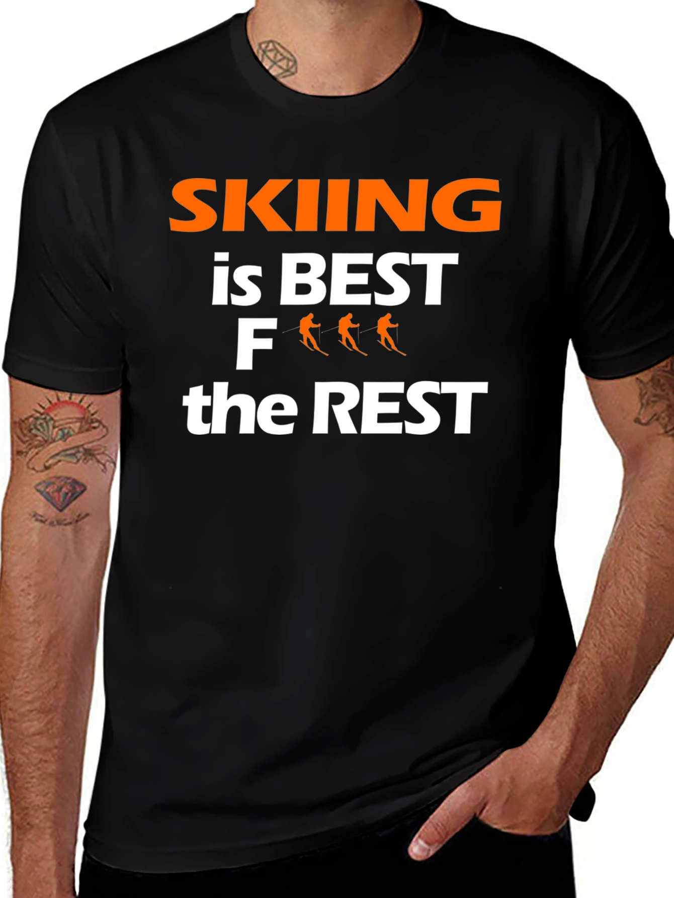 Variant 22 of Skiing Is Best T-Shirt