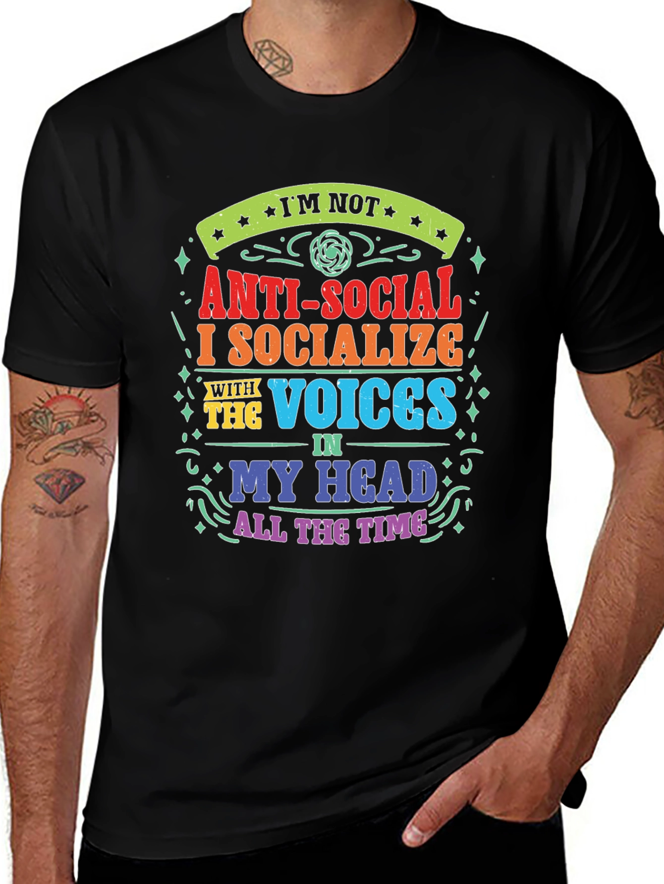Anti-Social Voices in My Head T-Shirt