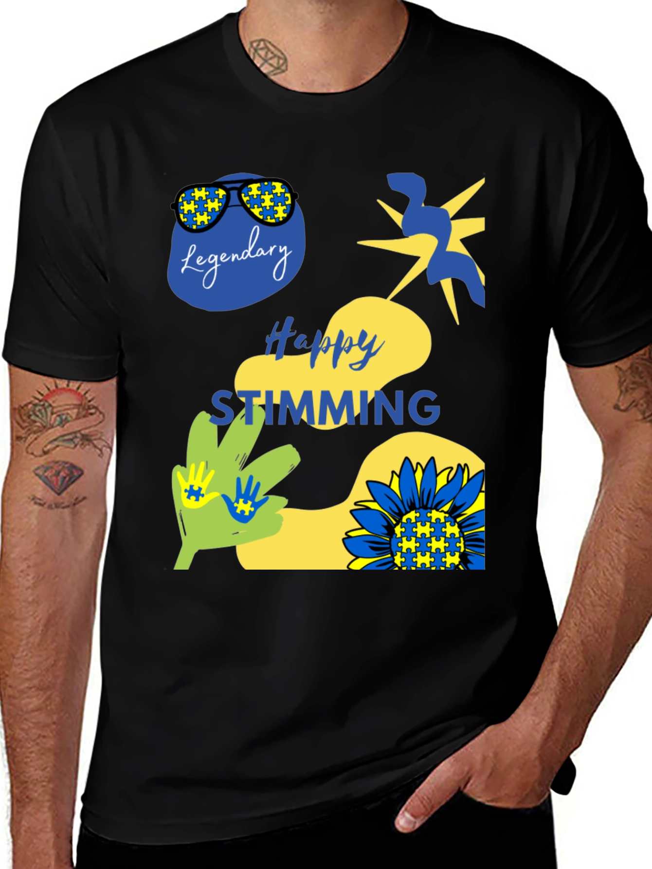 Happy Stimming T-Shirt, Autism Awareness Graphic Tee