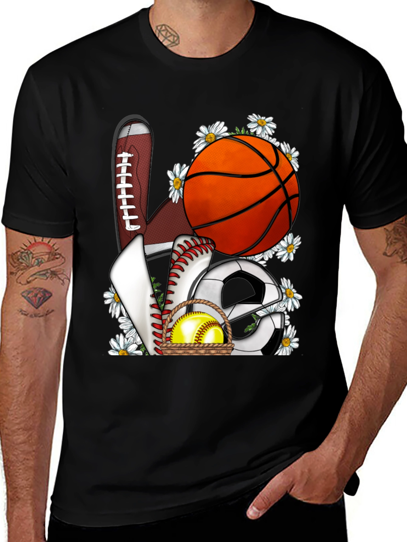 Sports Love Graphic T-Shirt