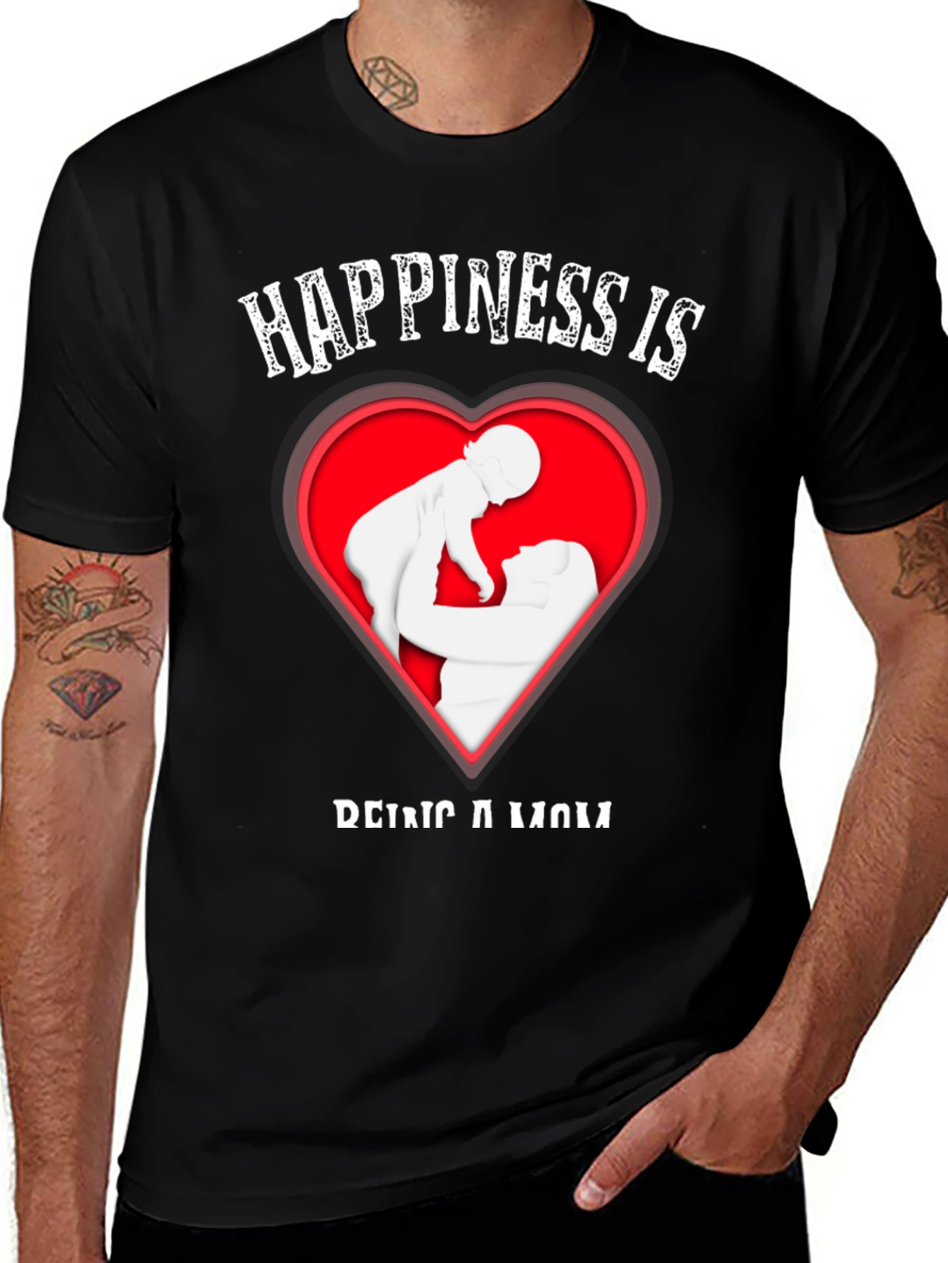 Variant 25 of Happiness Is Being A Mom T-Shirt