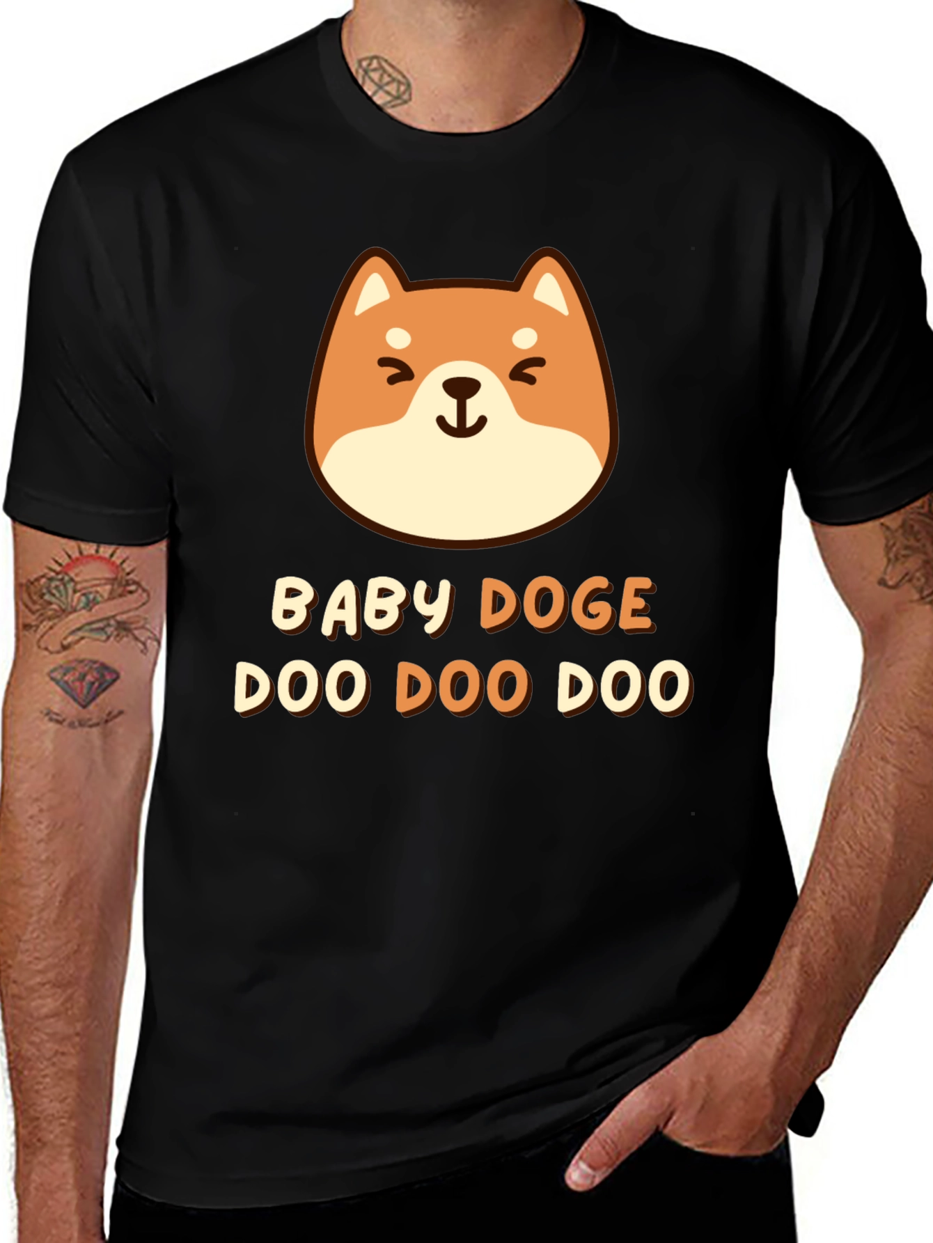 Baby Doge Doo Doo Doo Black T-Shirt