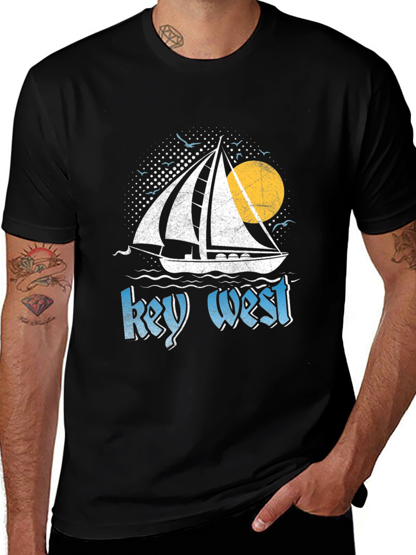 Variant 29 of Key West Sailboat Graphic Tee