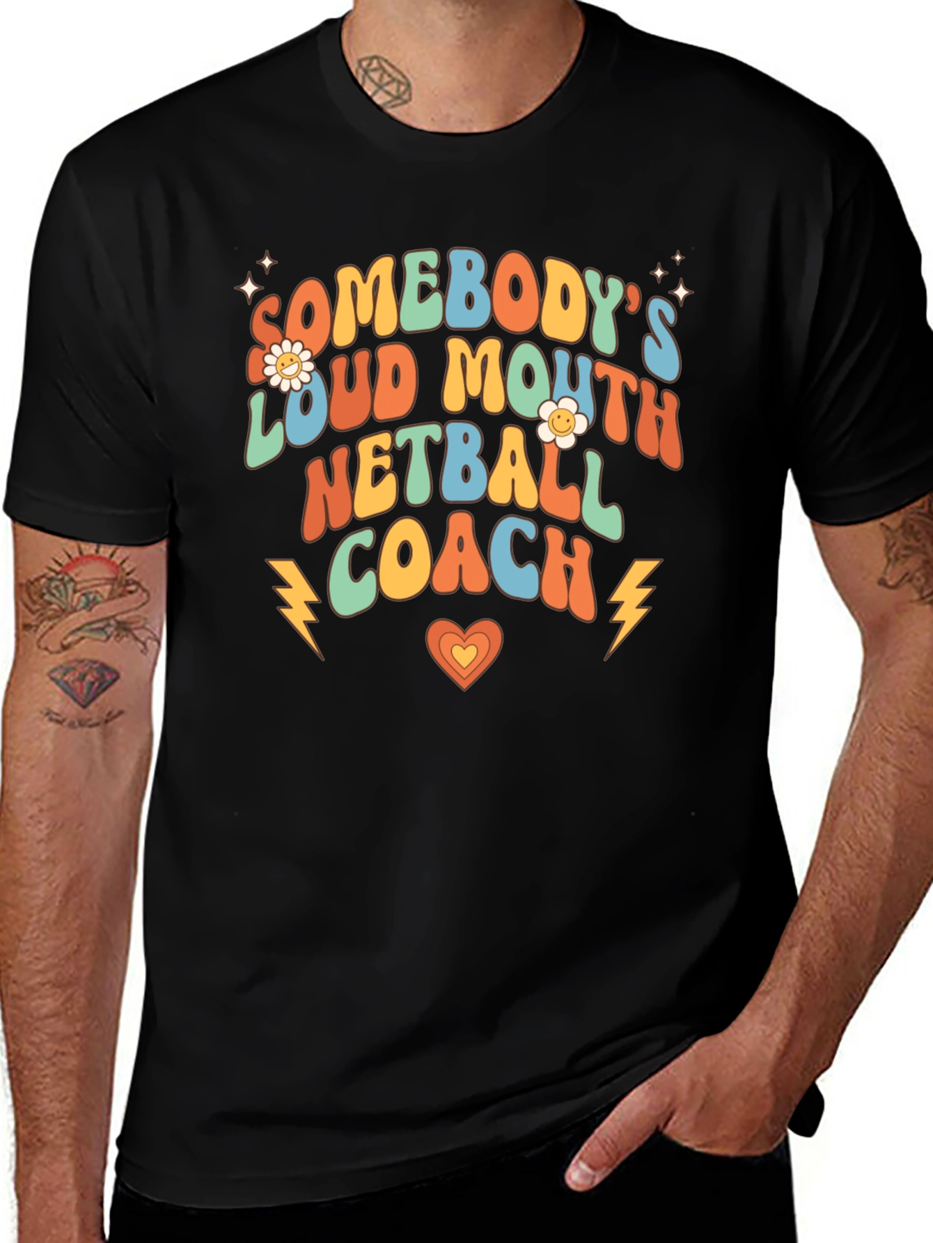 Loud Mouth Netball Coach Graphic Tee