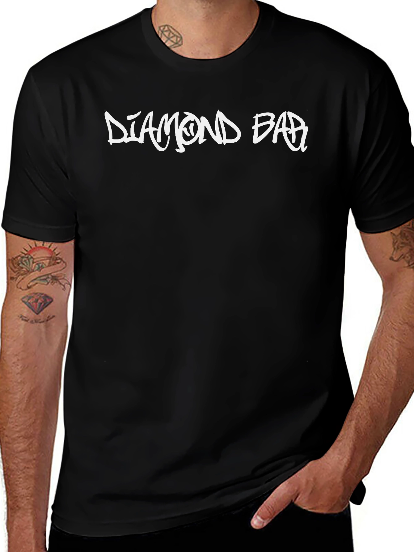Variant 26 of Diamond Bar Graphic T-Shirt - Casual Style