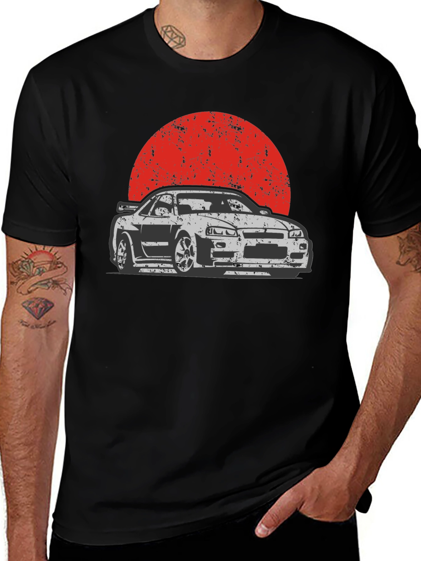 Variant 19 of Nissan Skyline R34 Graphic Tee - Japanese Car Culture Shirt