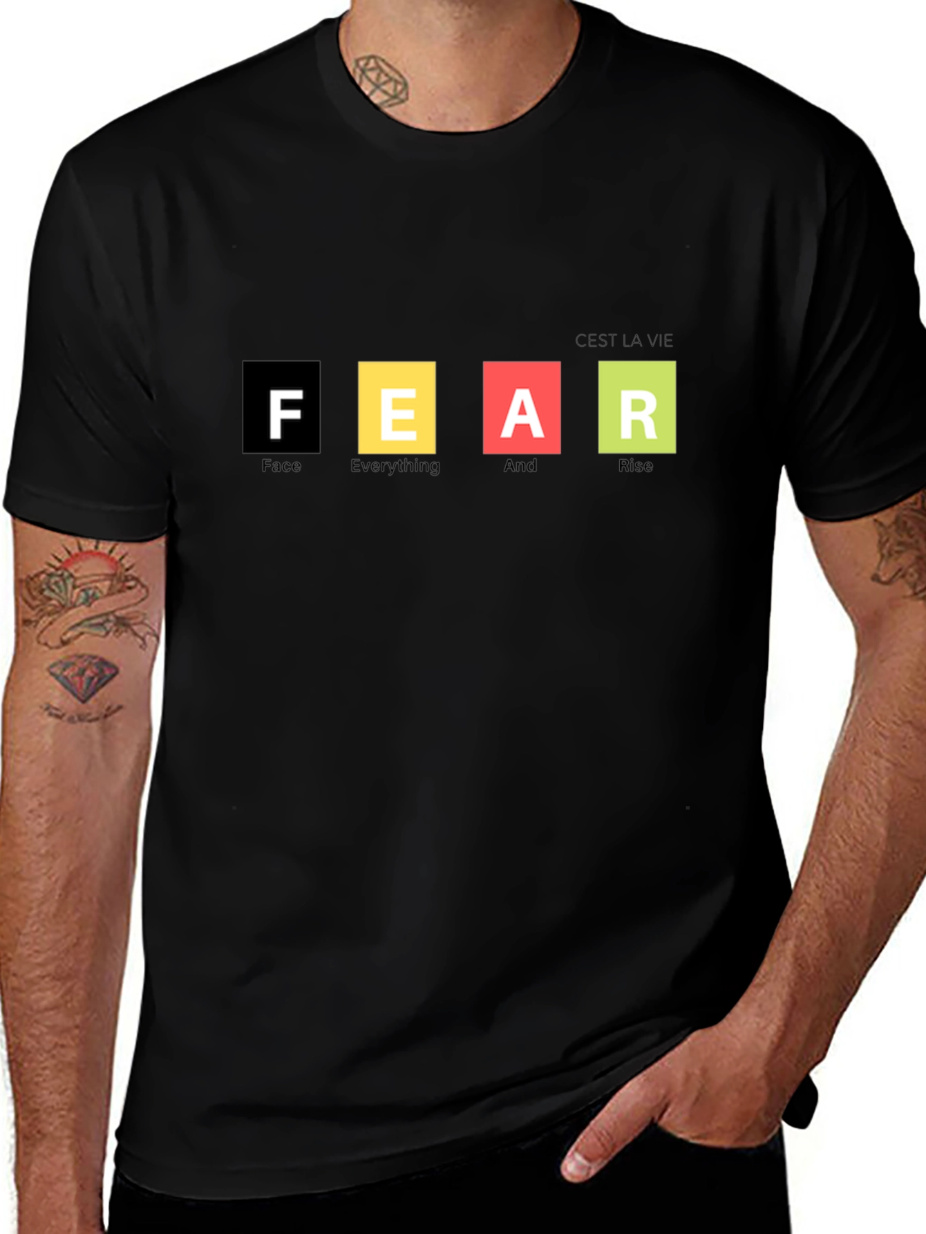 Motivational FEAR Graphic T-Shirt