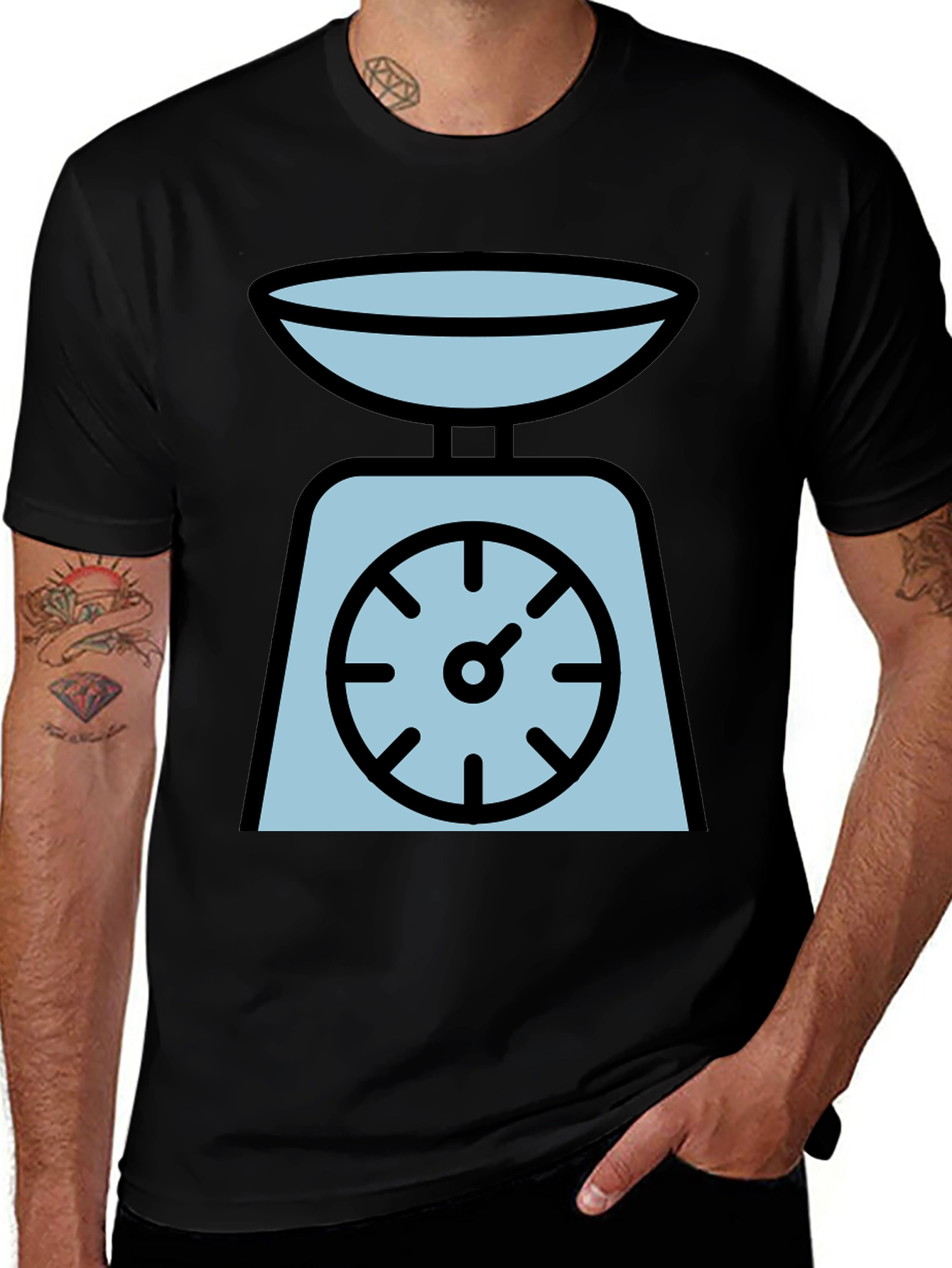 Variant 17 of Novelty Weight Scale Graphic Tee