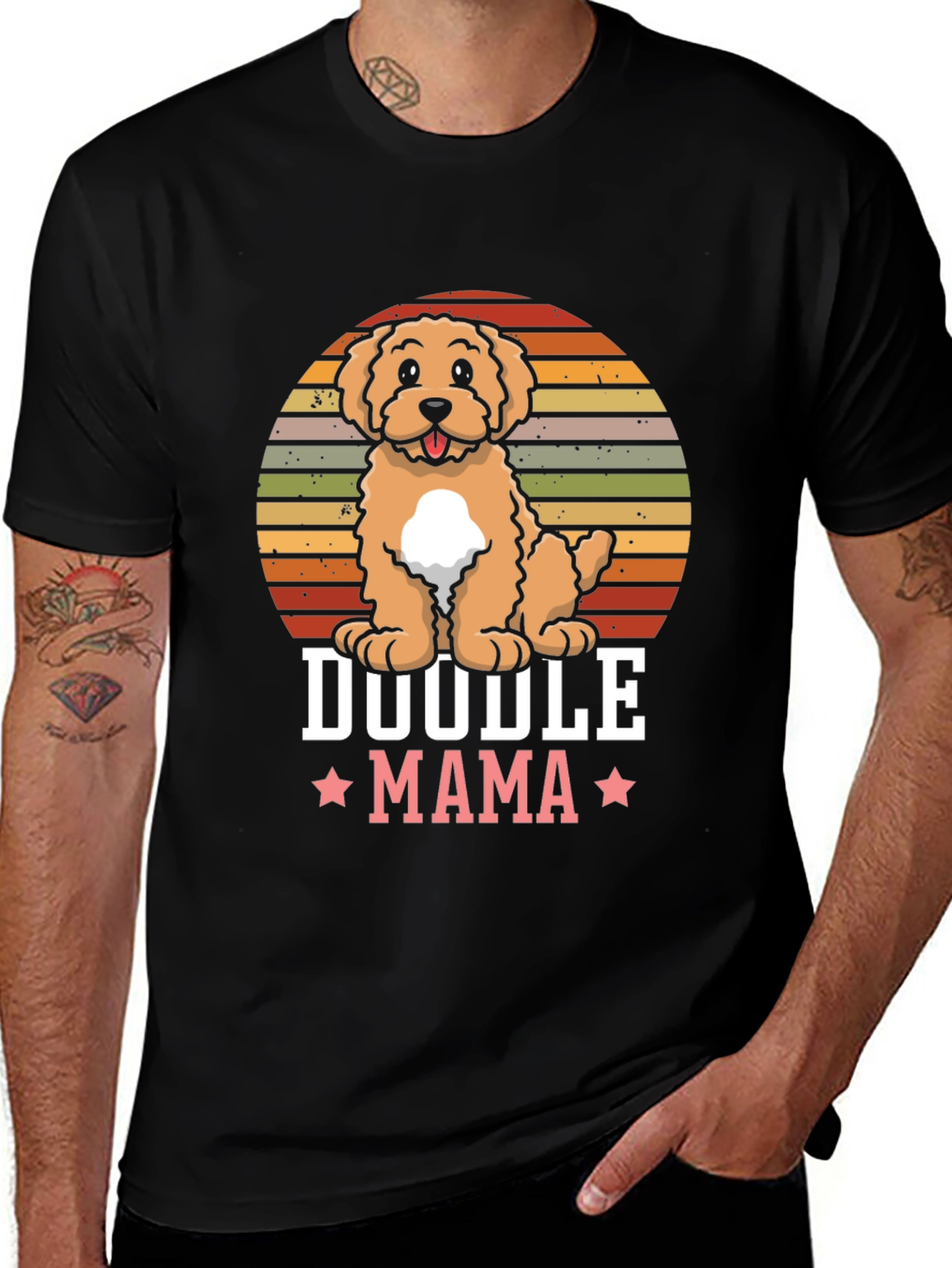 Variant 19 of Doodle Mama Black Graphic Tee