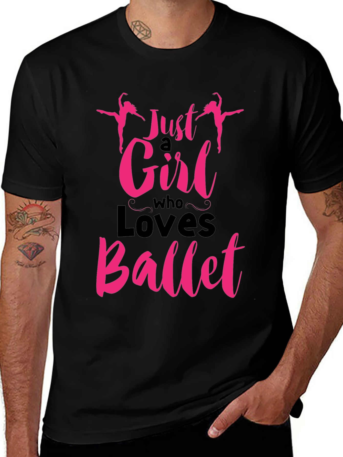 Variant 11 of Just A Girl Who Loves Ballet T-Shirt