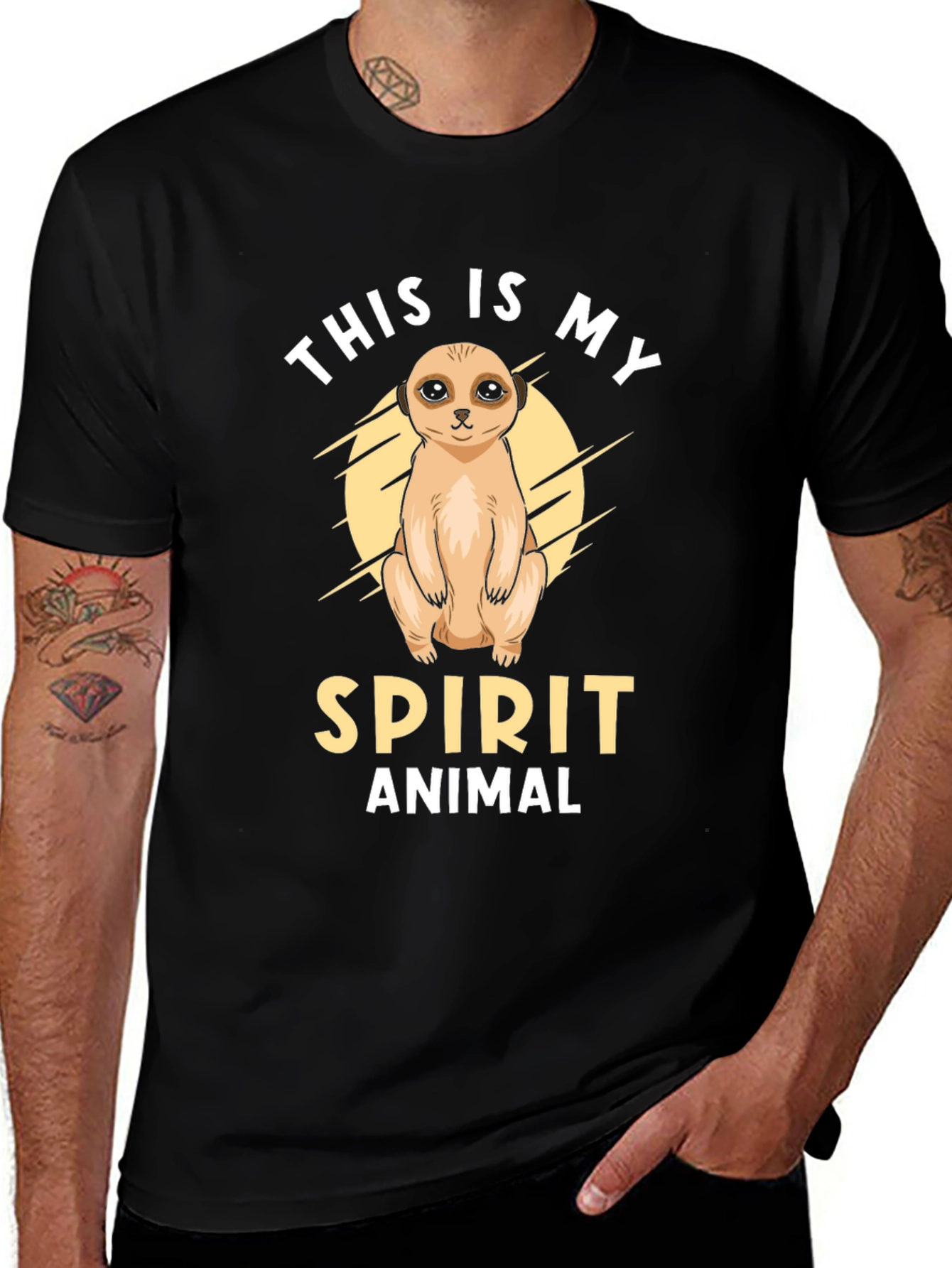 Variant 18 of Meerkat Spirit Animal T-Shirt - Unique Graphic Tee