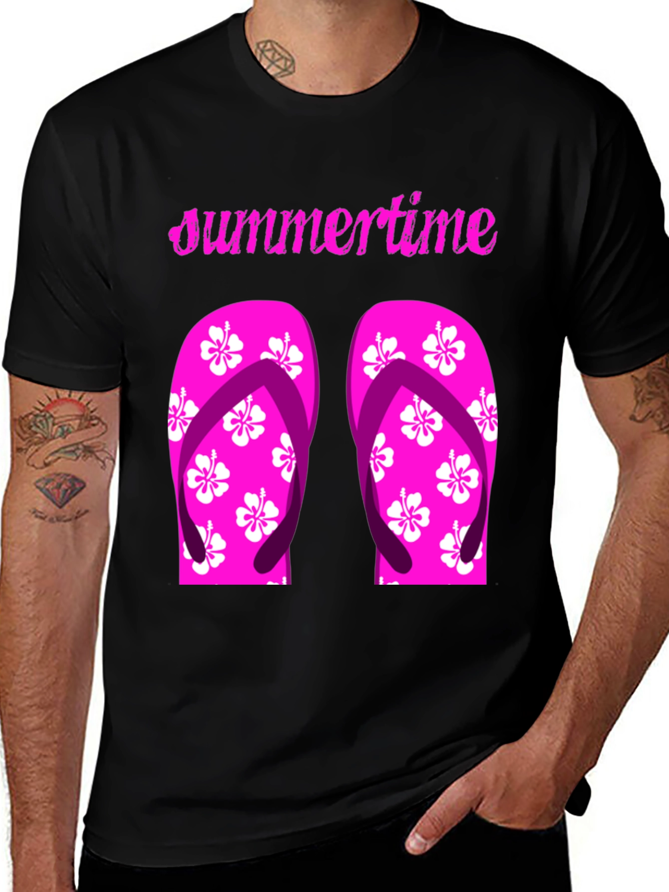 Variant 17 of Summertime Flip Flop Graphic Tee