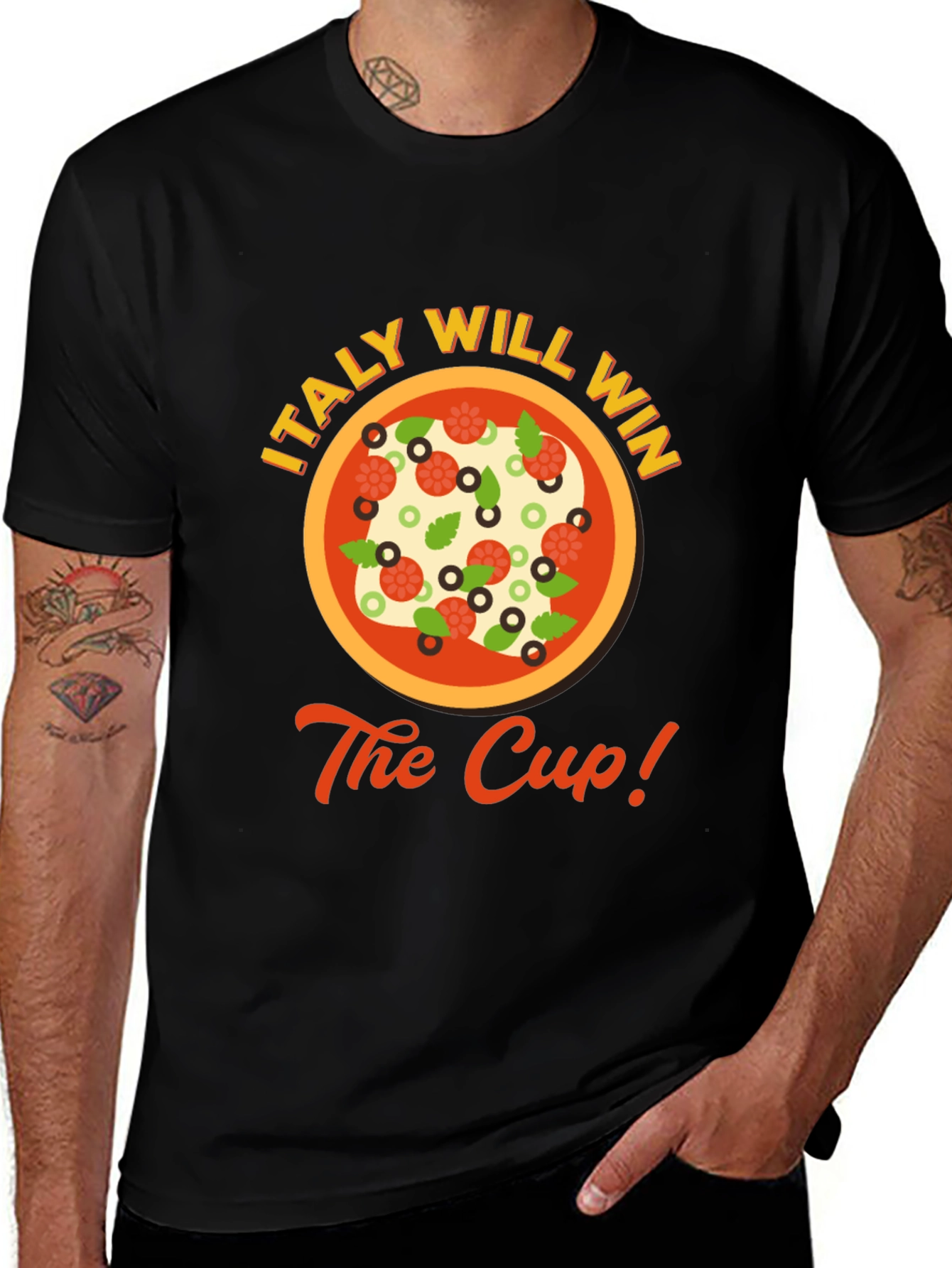 Italy Will Win The Cup! Pizza Graphic Tee