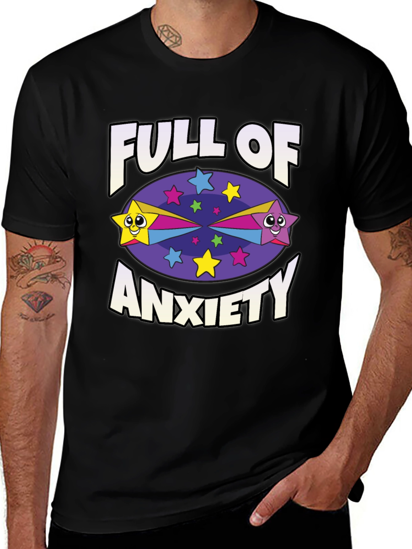 Variant 16 of Full of Anxiety Star T-Shirt