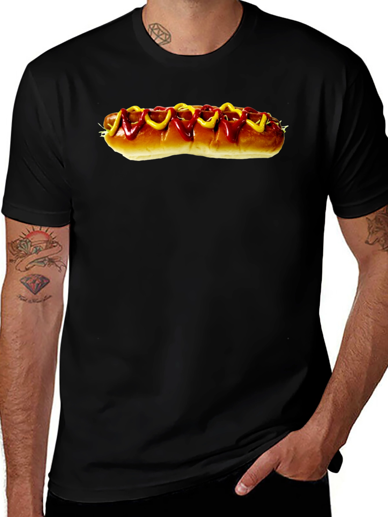 Variant 3 of Hot Dog T-Shirt - Casual Style