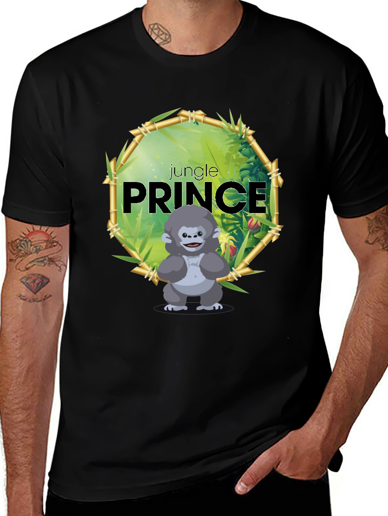 Jungle Prince Gorilla T-Shirt