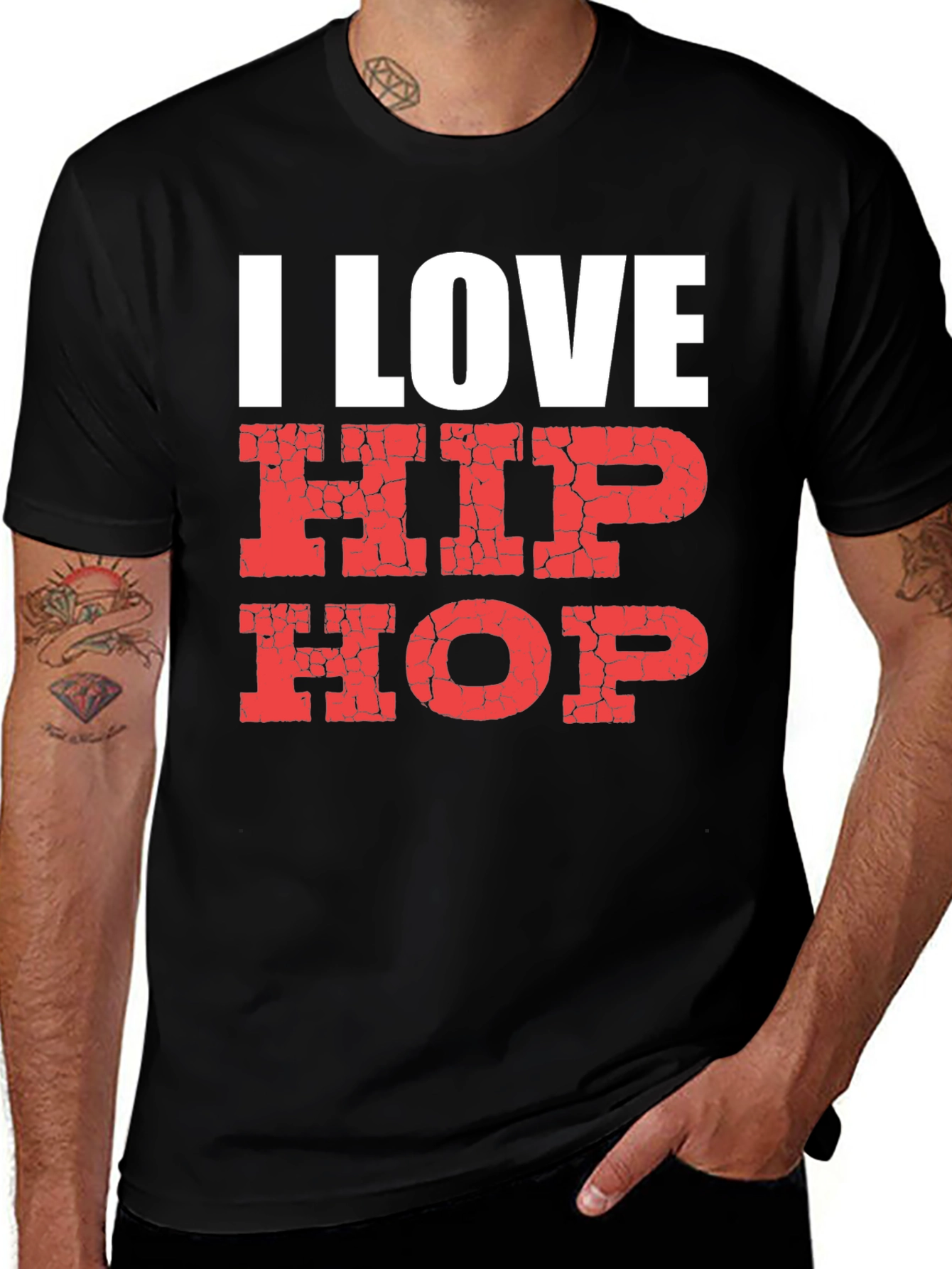 Variant 20 of I Love Hip Hop Graphic Tee