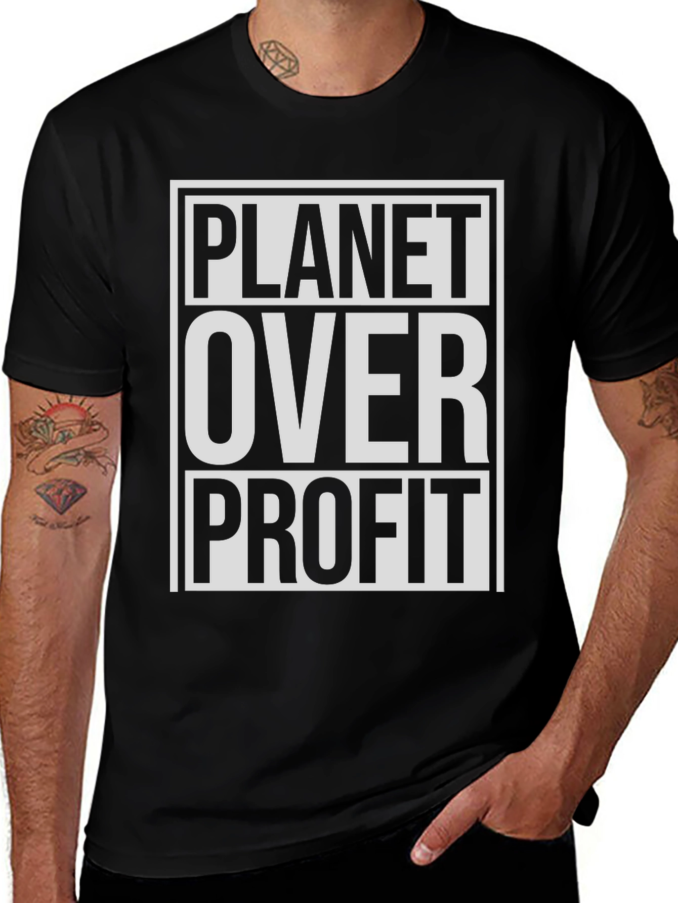 Planet Over Profit T-Shirt - Eco Friendly Tee