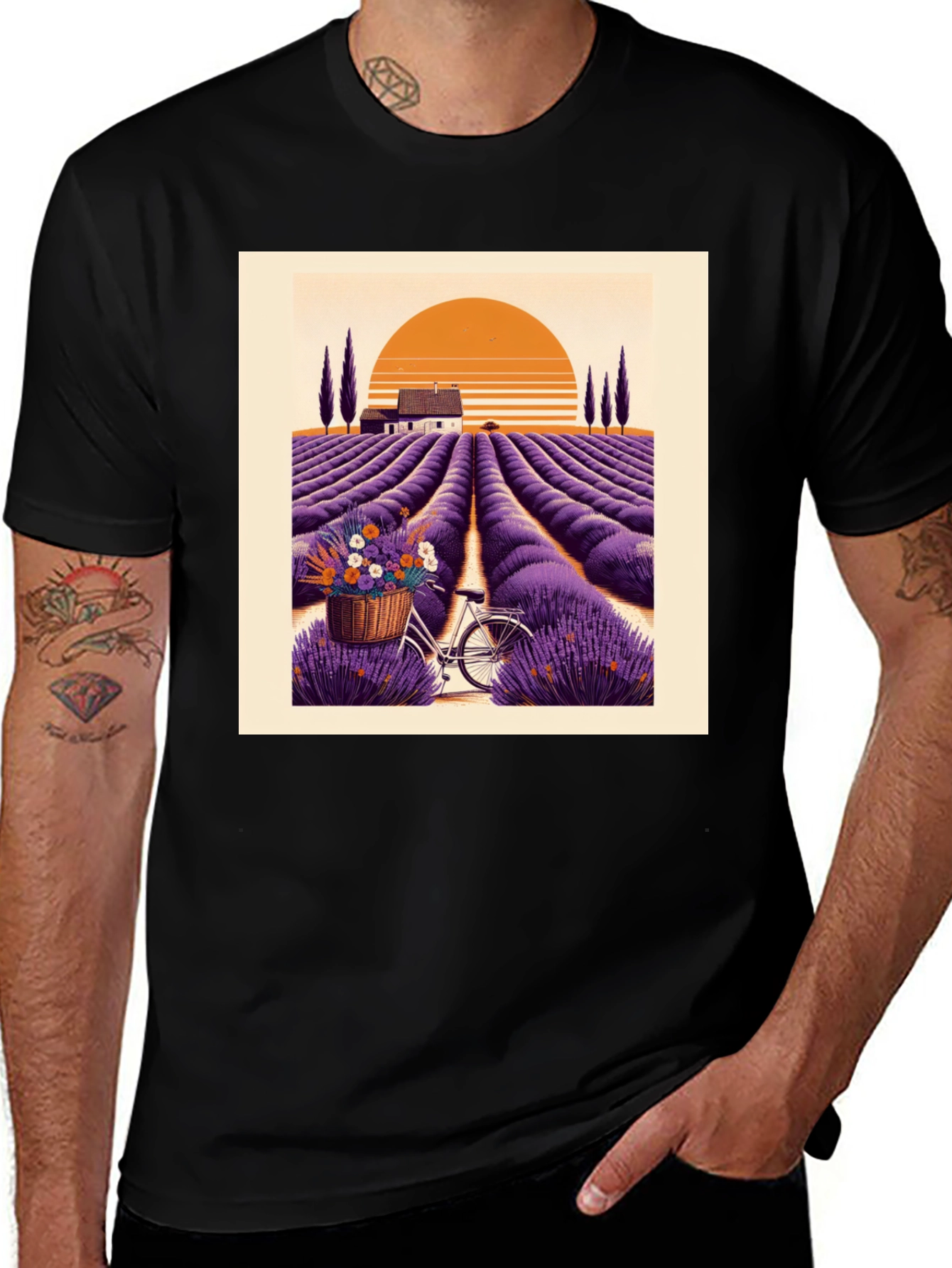 Variant 28 of Lavender Fields Graphic Tee