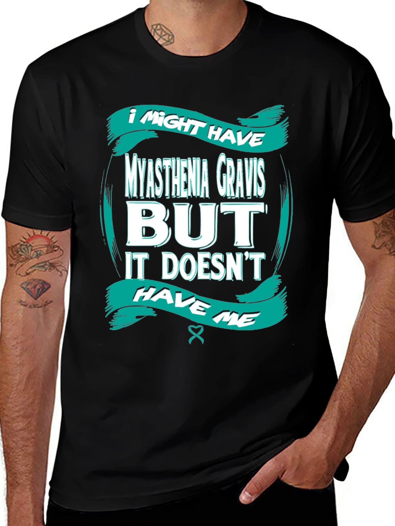 Variant 5 of Myasthenia Gravis Awareness T-Shirt