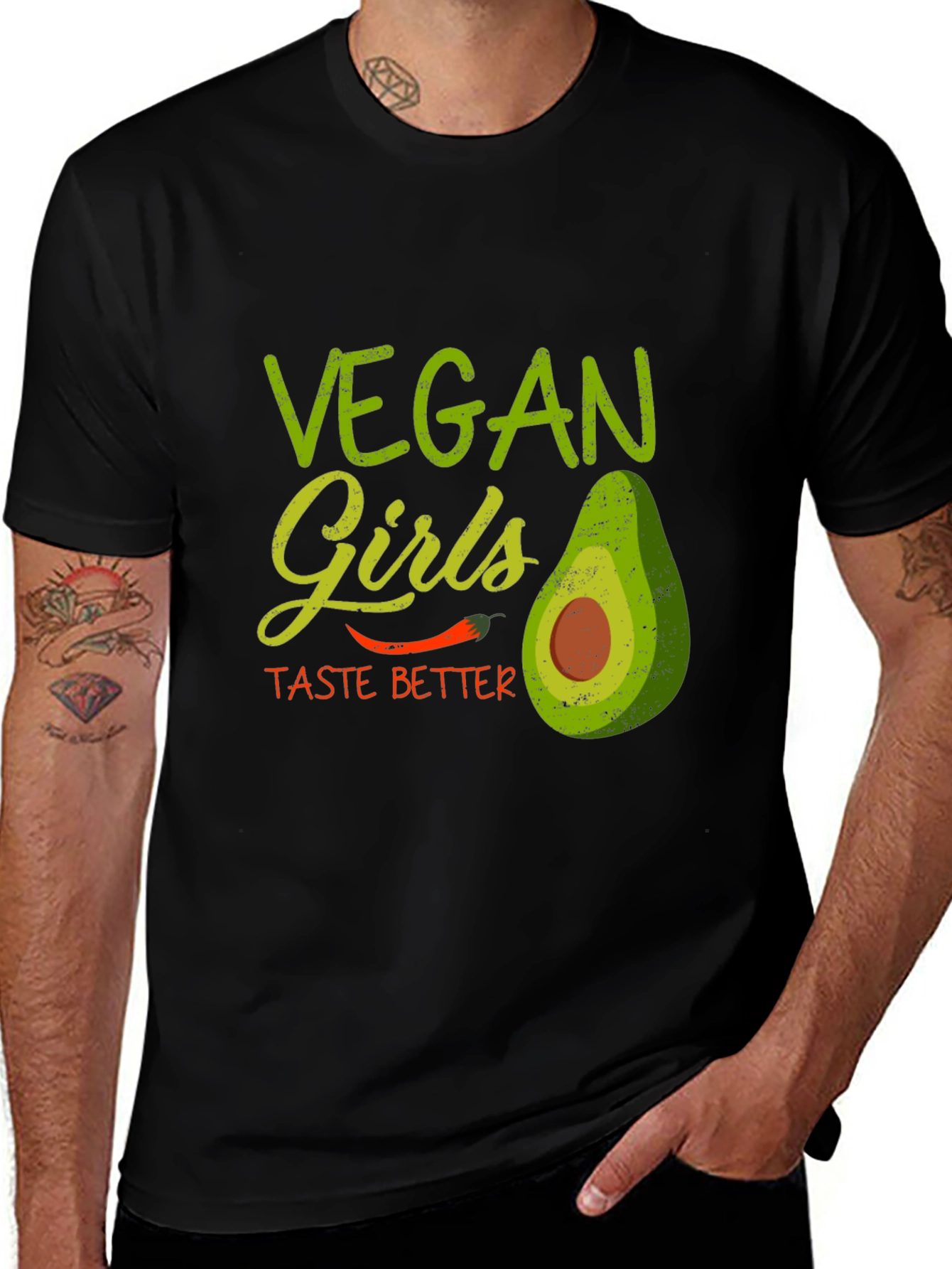 Variant 19 of Vegan Girls Taste Better Graphic Tee