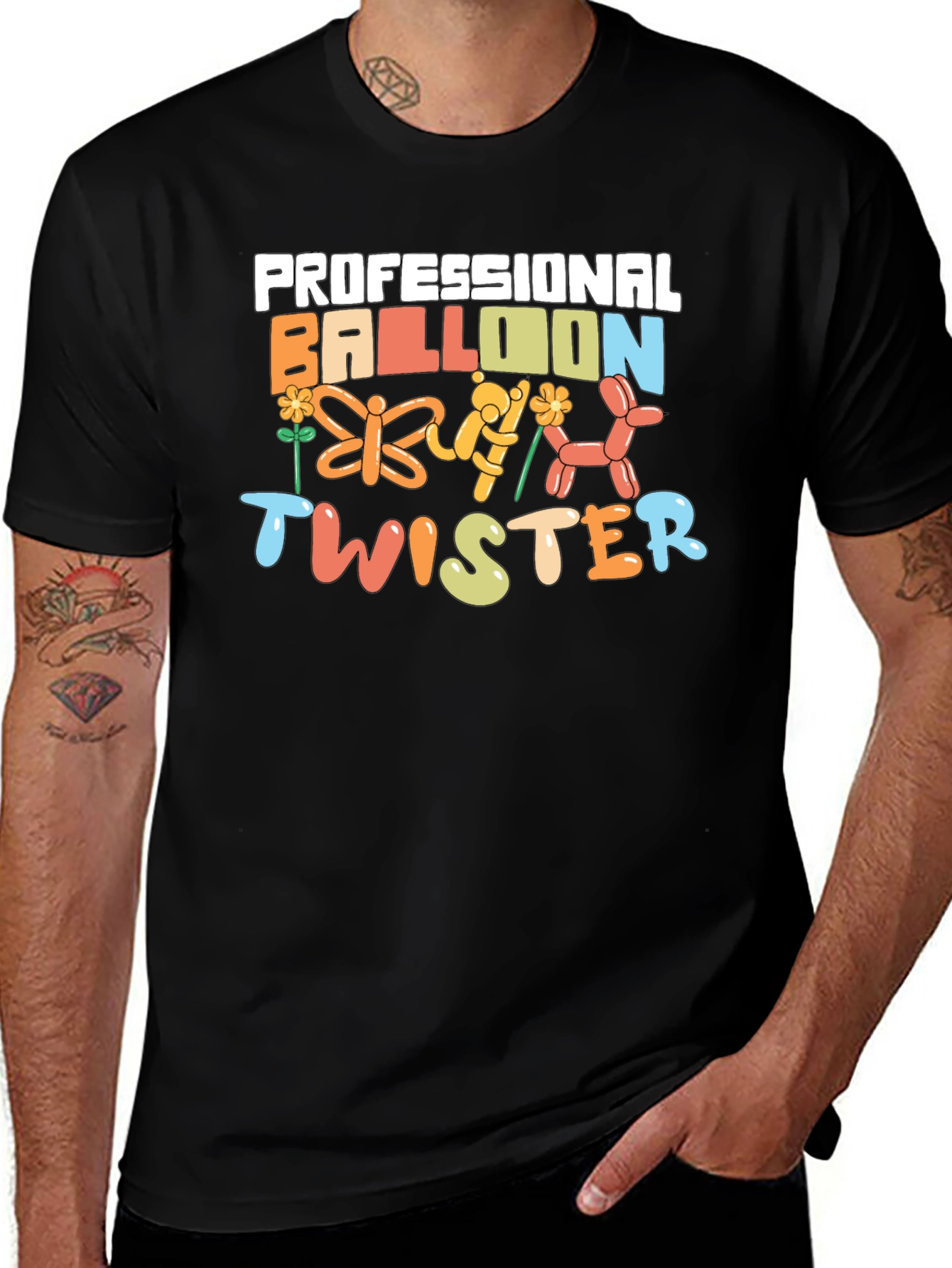 Variant 19 of Professional Balloon Twister Graphic T-Shirt