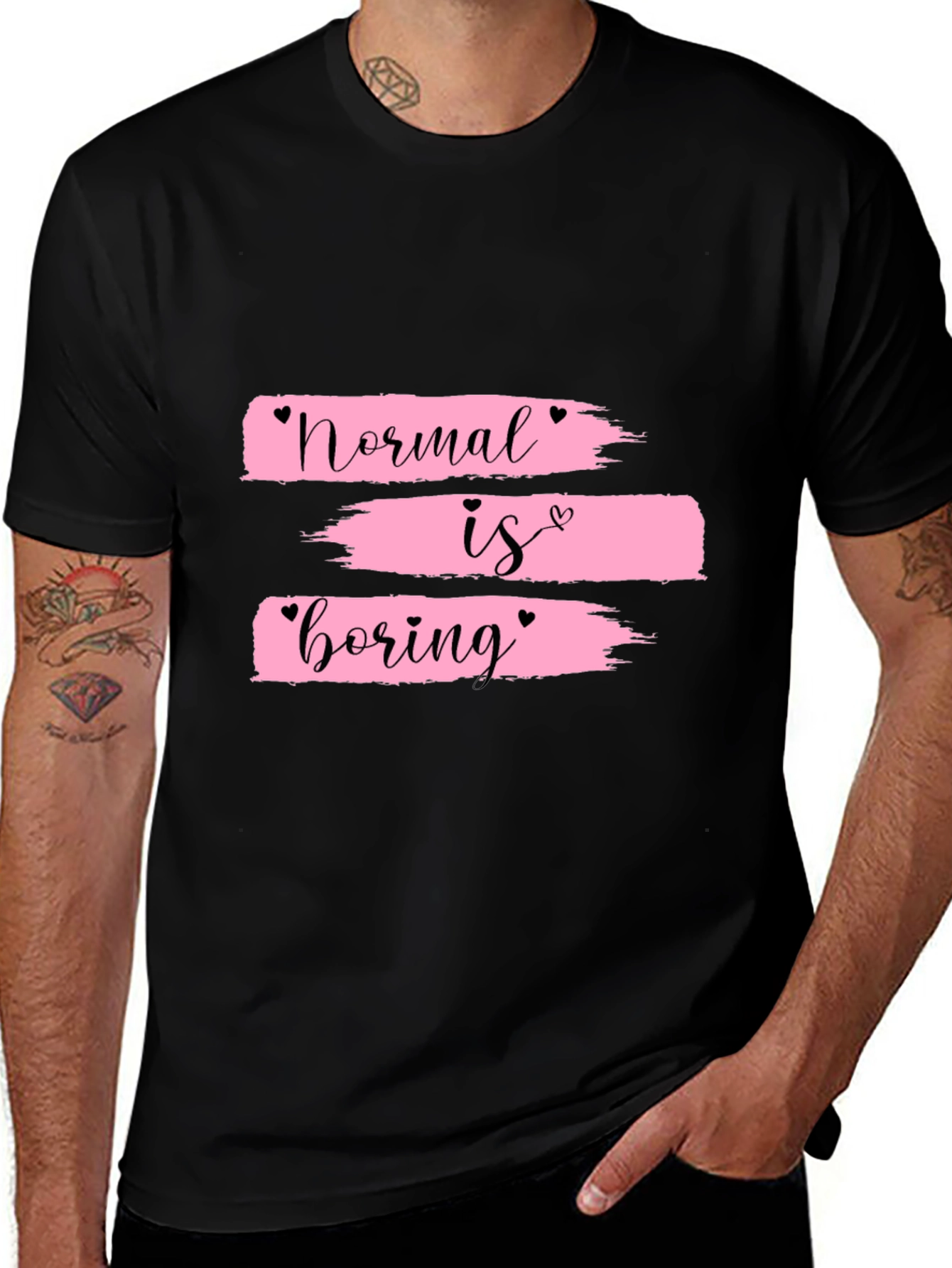 Variant 7 of Normal is Boring Graphic Tee - Trendy T-Shirt