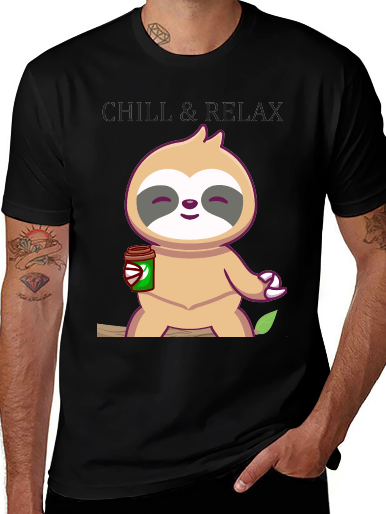 Variant 28 of Chill Sloth T-Shirt - Relax & Unwind