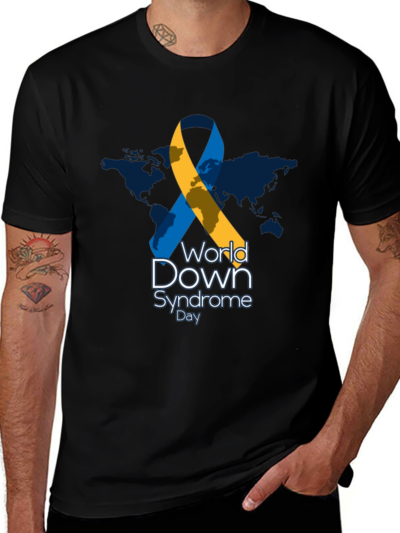 World Down Syndrome Day T-Shirt, Awareness Ribbon
