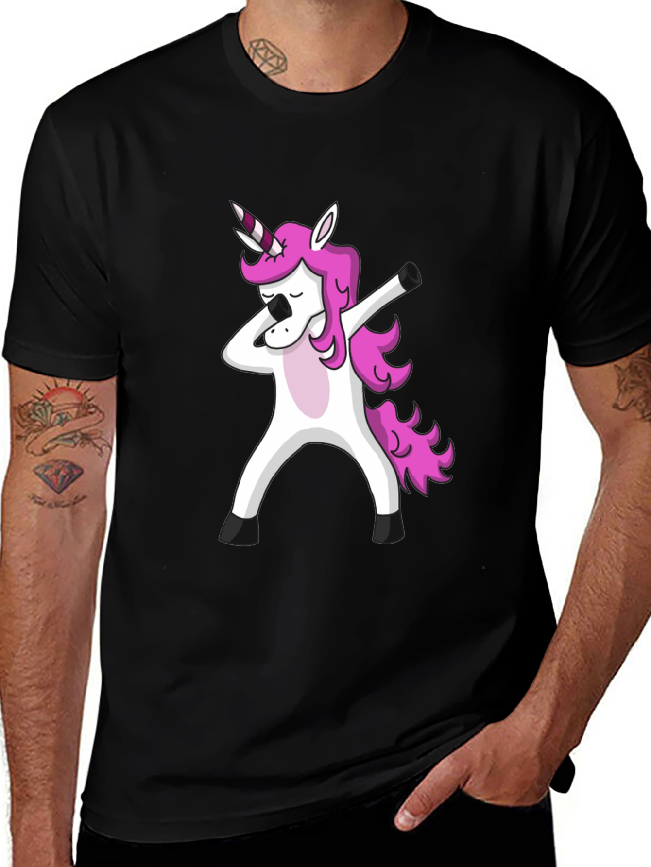 Variant 21 of Dabbing Unicorn Graphic T-Shirt