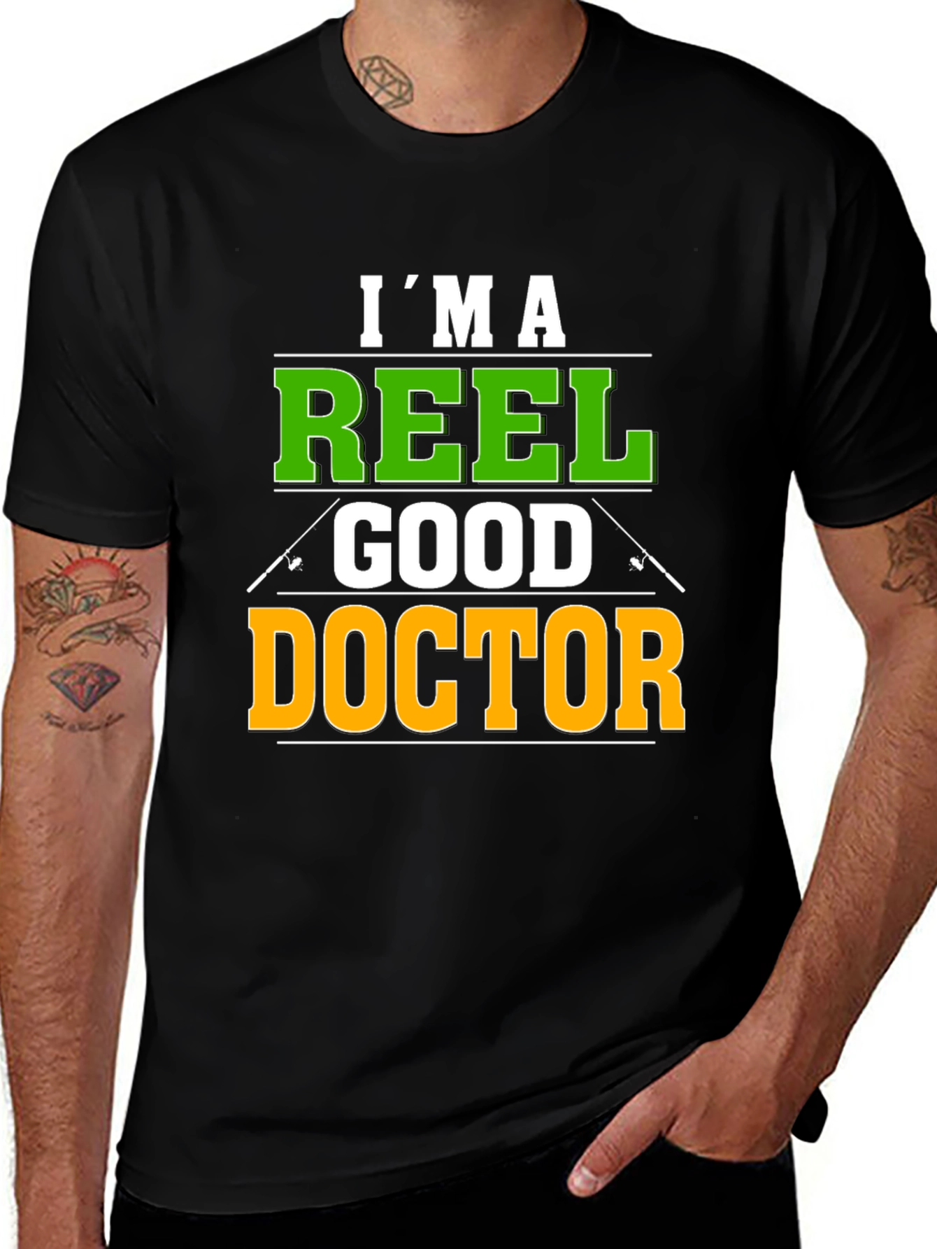 Variant 26 of Reel Good Doctor T-Shirt - Fishing Humor Tee