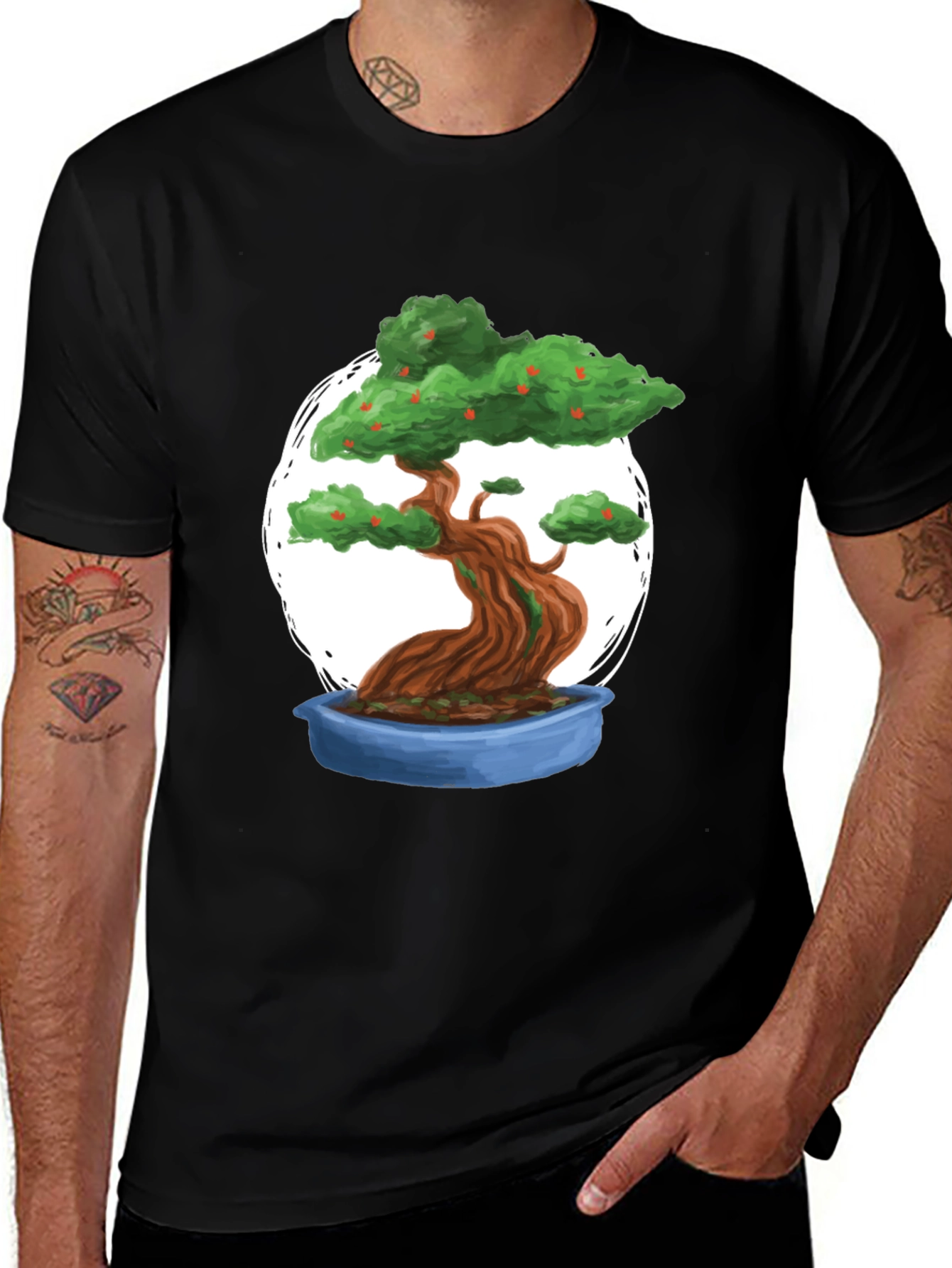 Variant 19 of Bonsai Tree Graphic Tee - Unique Stylish Casual
