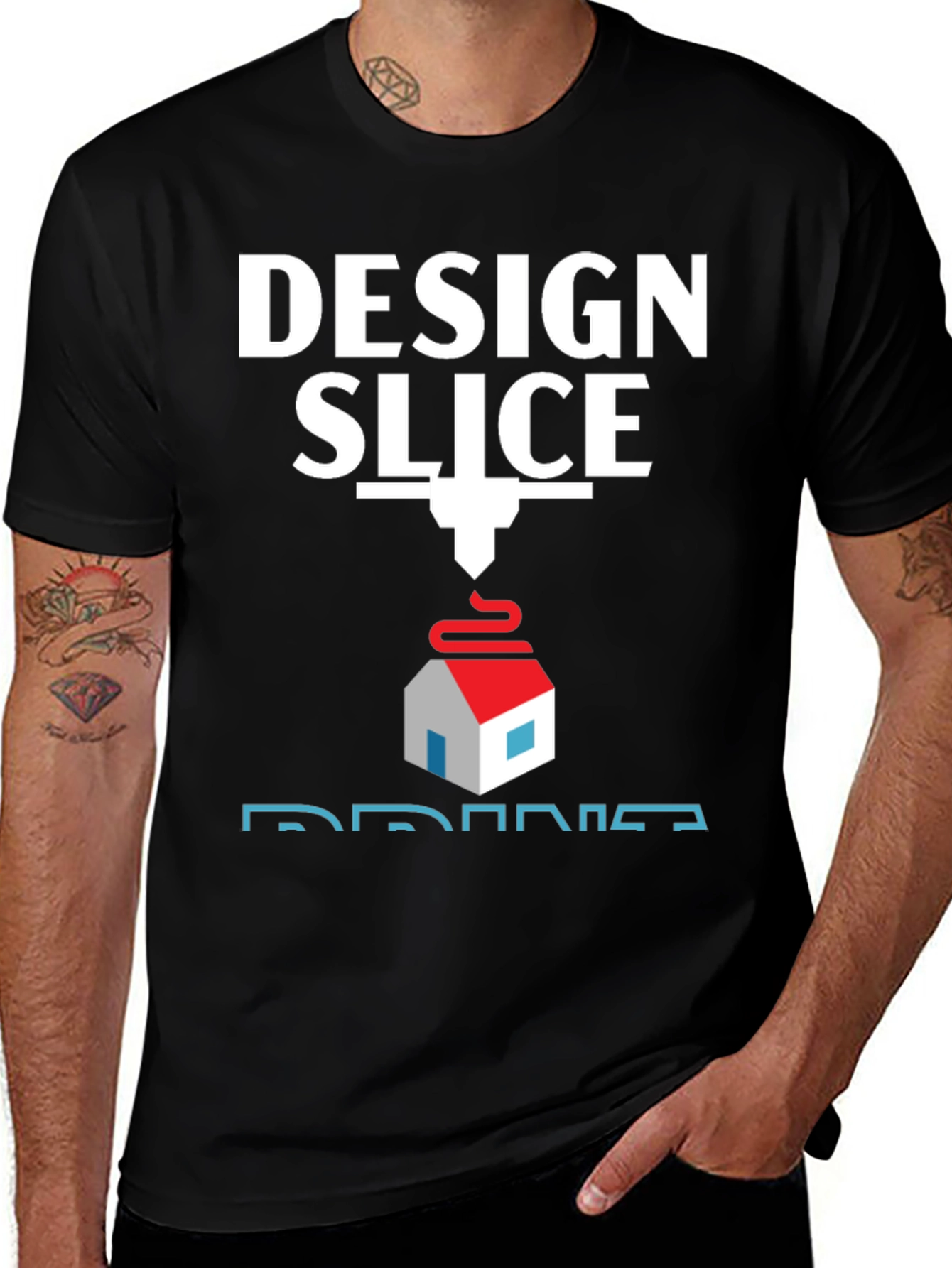 Design Slice Print 3D Printing T-Shirt